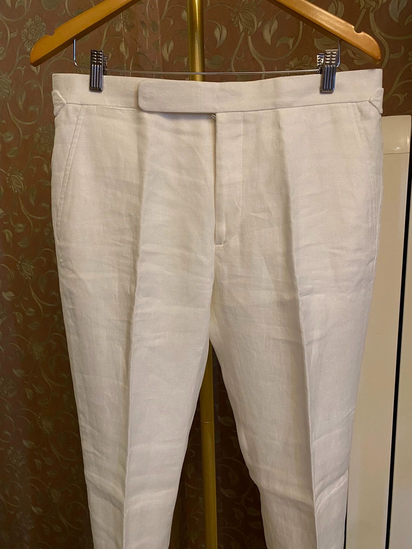 Ralph Lauren RALPH LAUREN Purple Label RRL 100% Linen Trousers Italy Size US 34 / EU 50 - 3 Thumbnail