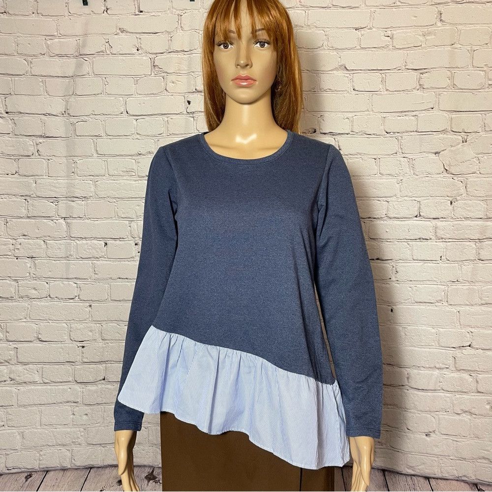 Other John Paul Richard Asymmetric Layered Look Blue Top S Size S / US 4 / IT 40 - 2 Thumbnail