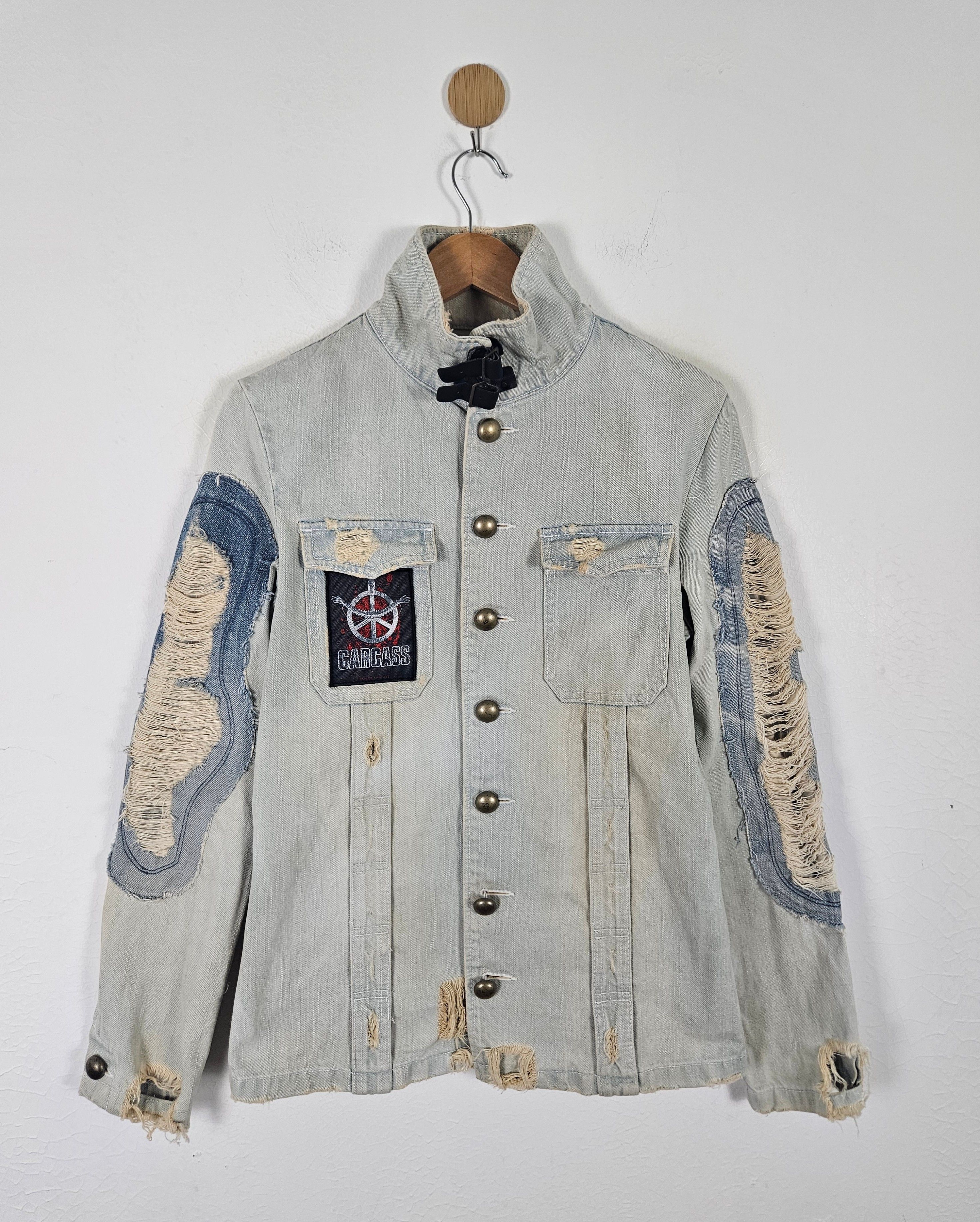 PPFM PPFM Jeans Jacket distress Patch Carcass Size US M / EU 48-50 / 2 - 1 Thumbnail