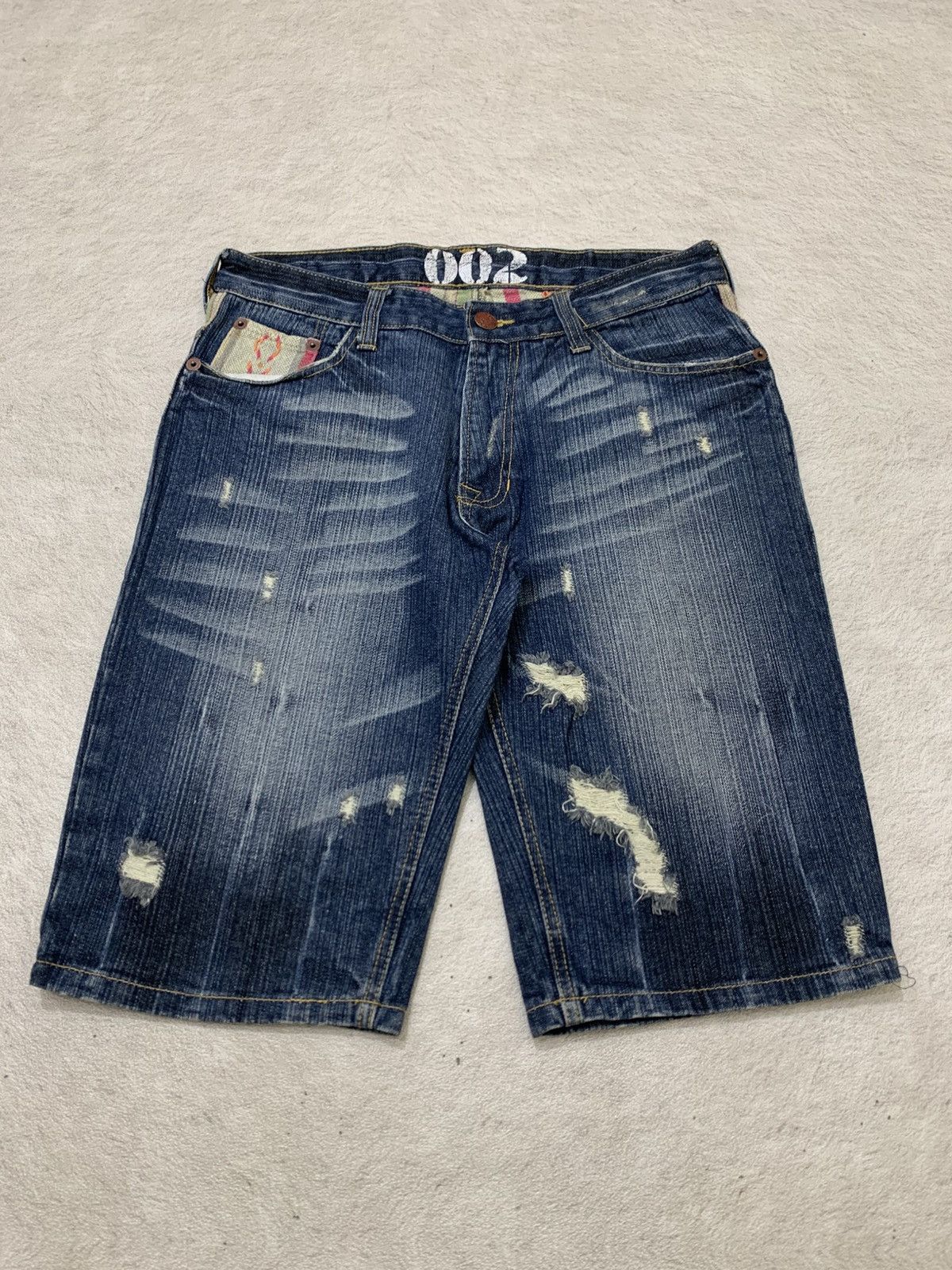 Hysteric Glamour 2000s - Hysteric Distressed Whiskering Short
