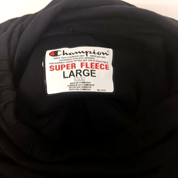 Champion Champion Men's Super Fleece Hoodie w/ Face Mask - Black - Sm Size US S / EU 44-46 / 1 - 12 Thumbnail