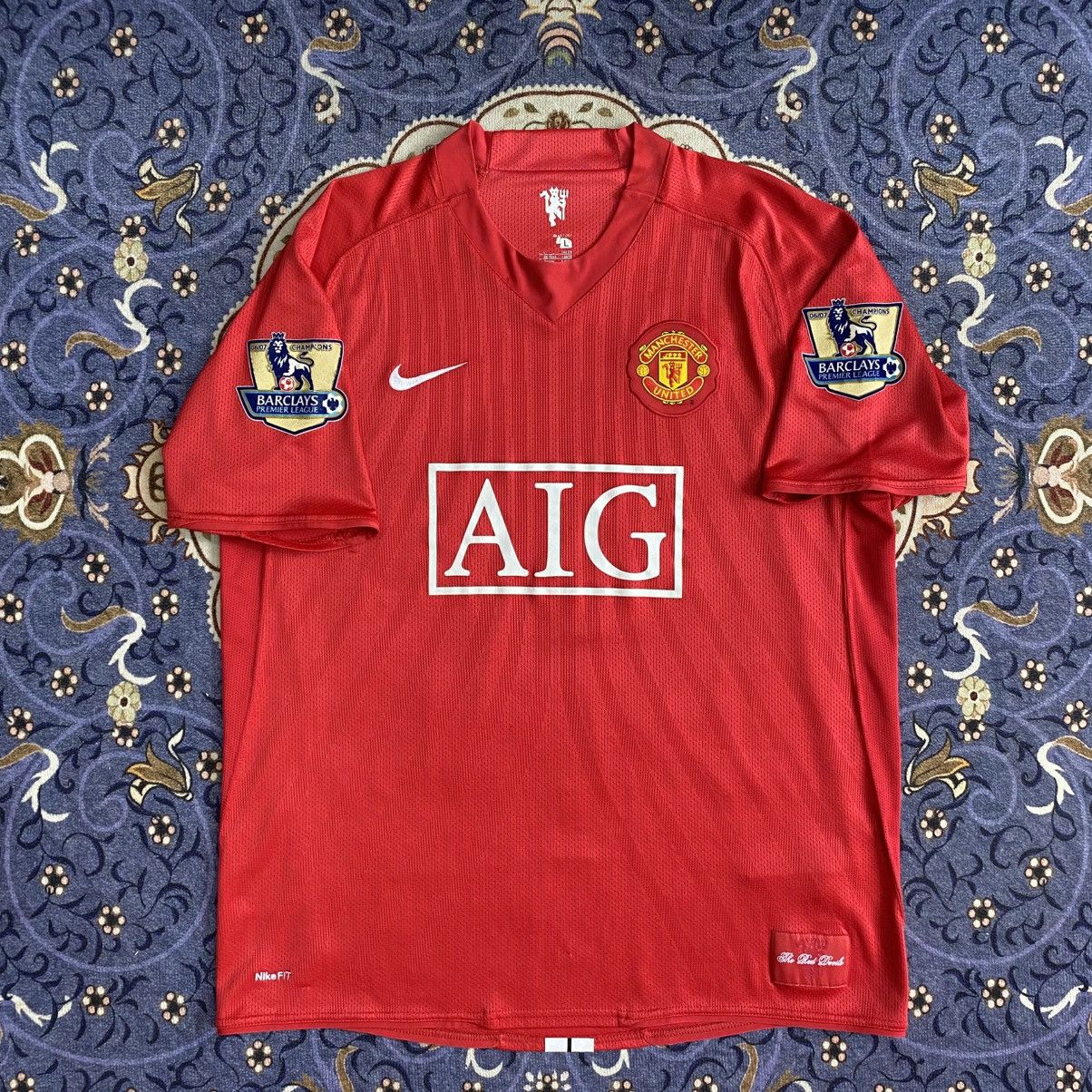 Nike × Vintage Vintage 2007/08 Nike Manchester United Home Jersey Size US L / EU 52-54 / 3 - 5 Thumbnail