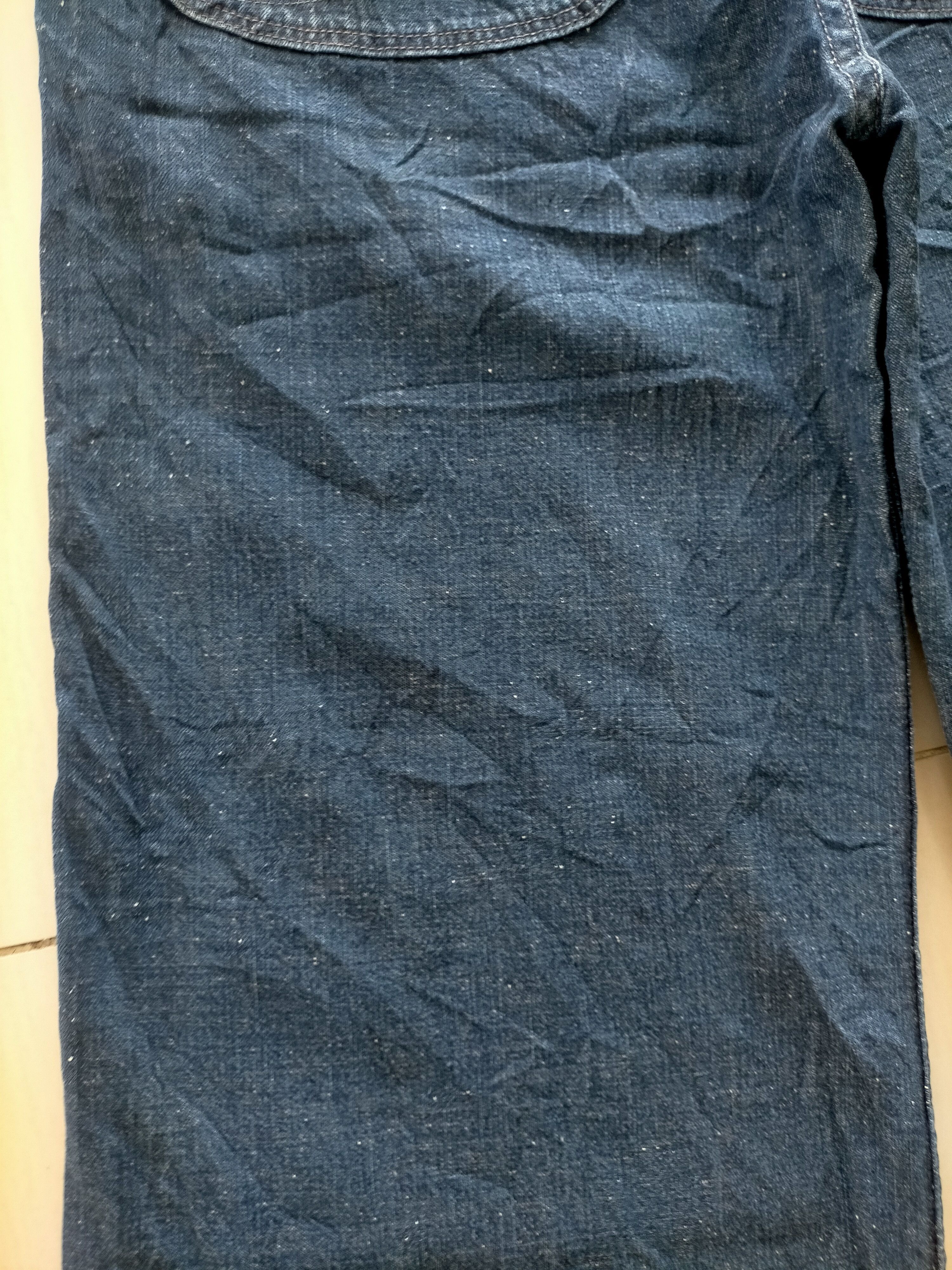 Orslow Orslow Made in Japan Wide Leg Flare Buckle Blue Jeans Size US 32 / EU 48 - 14 Thumbnail