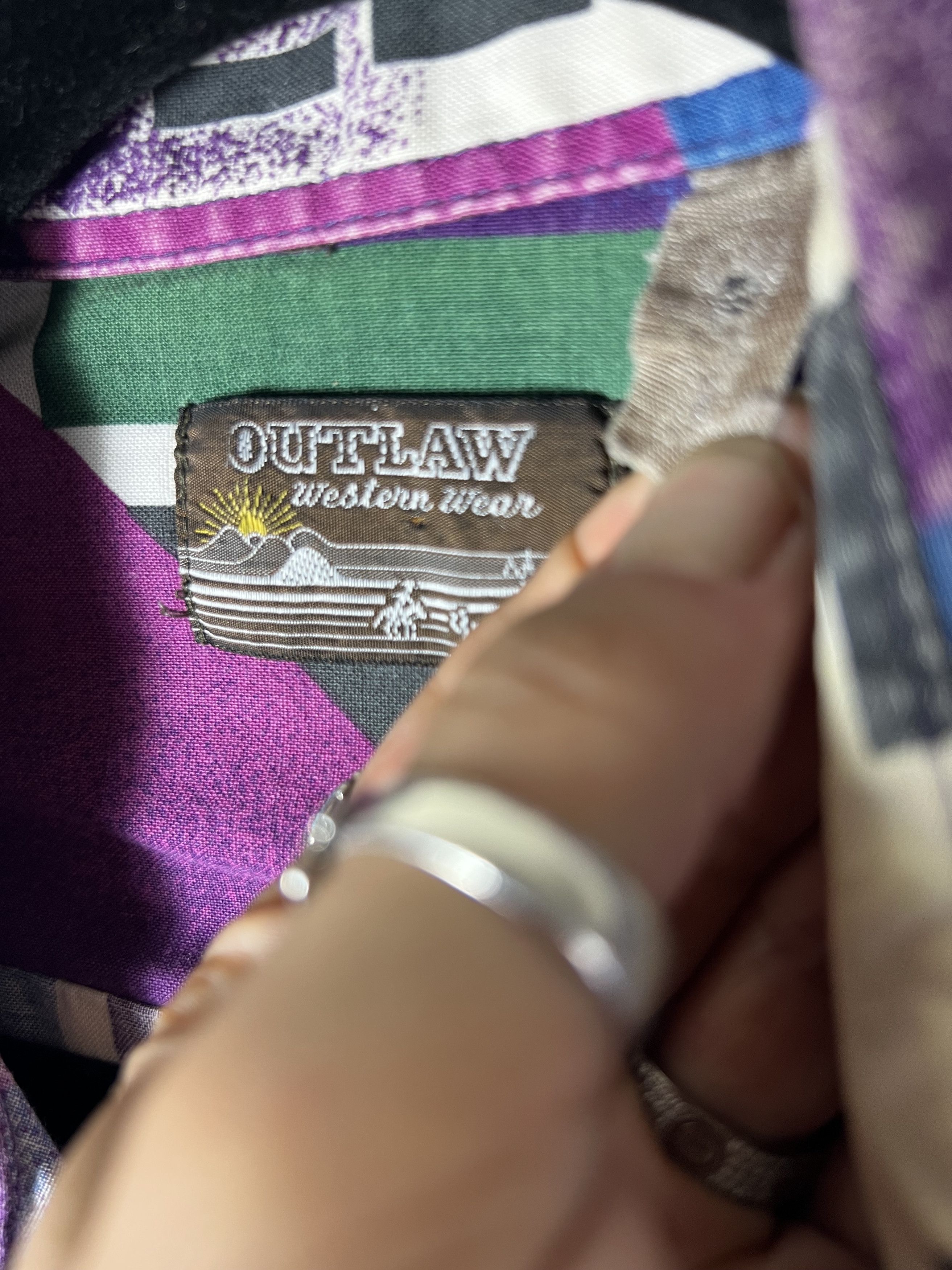Vintage Vintage Outlaw Western Wear Native American Aztec Button Up Size US L / EU 52-54 / 3 - 5 Thumbnail