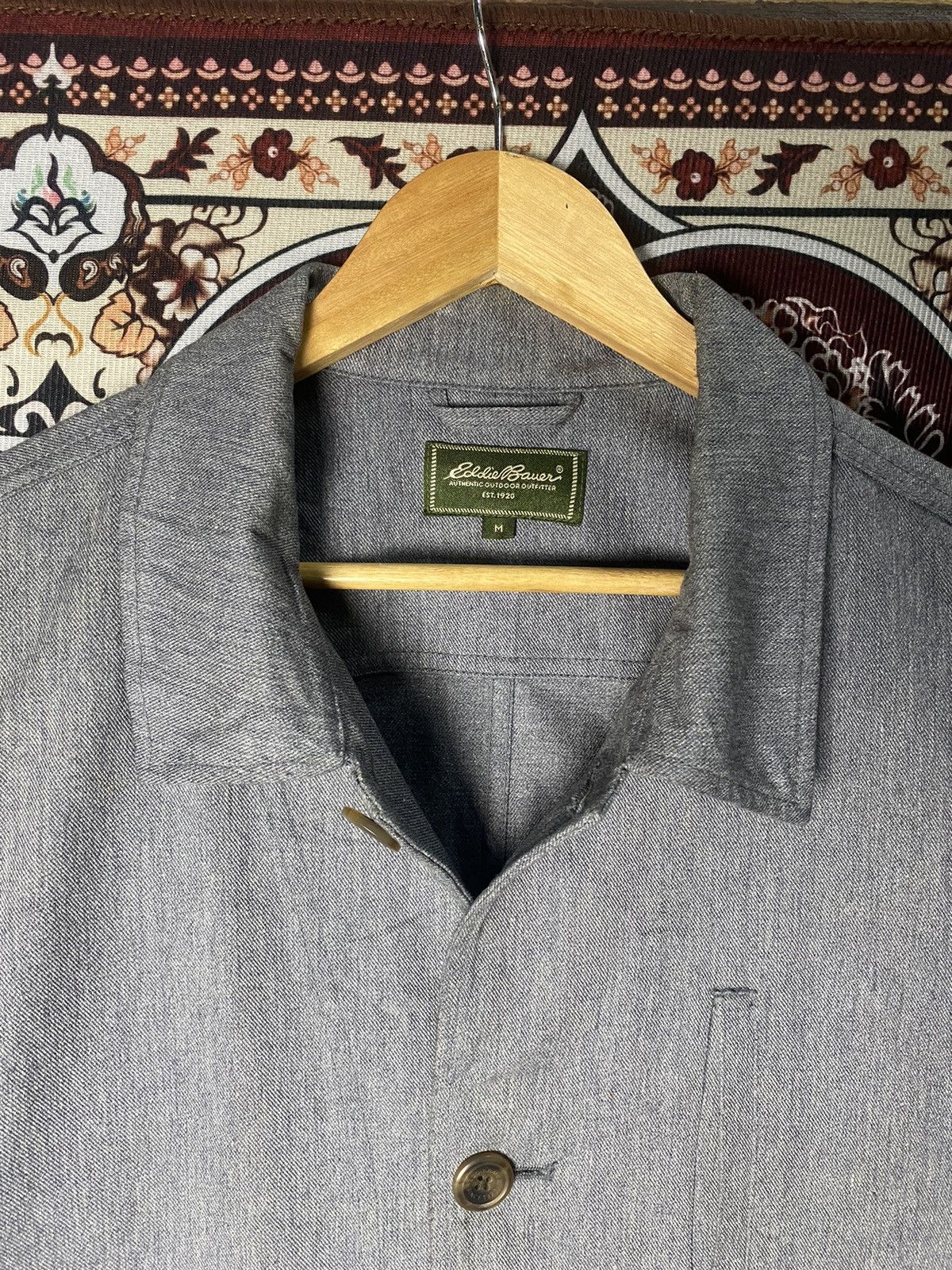 Eddie Bauer 2000s Eddie Bauer Chore Button Jacket Size US M / EU 48-50 / 2 - 8 Thumbnail
