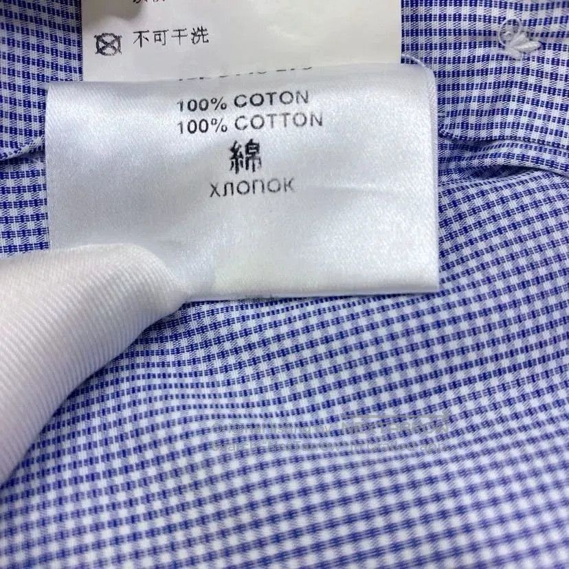 Givenchy Givenchy Men's Blue Check Shirt 40. Size US XXS / EU 40 - 9 Thumbnail