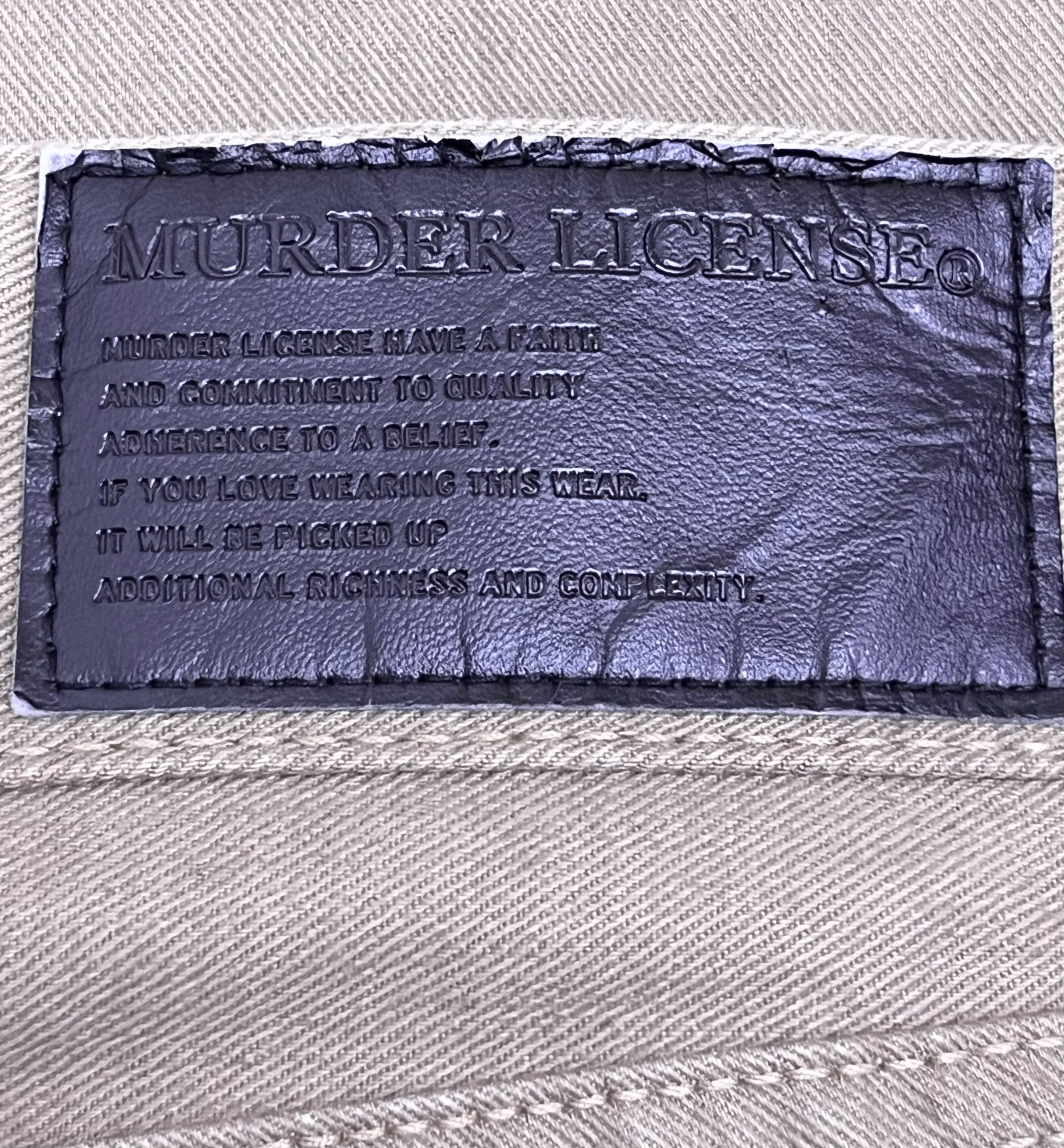 Japanese Brand Vintage MURDER LICENSE JAPAN Claw Mark Smokes Whisker Flare Size US 28 / EU 44 - 8 Thumbnail