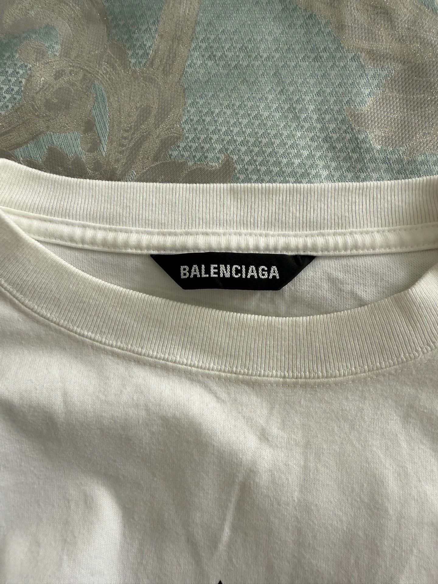 Balenciaga Balenciaga Oversized Arrow & Wi-Fi Logo Short Sleeve T-Shirt Size US XS / EU 42 / 0 - 5 Thumbnail