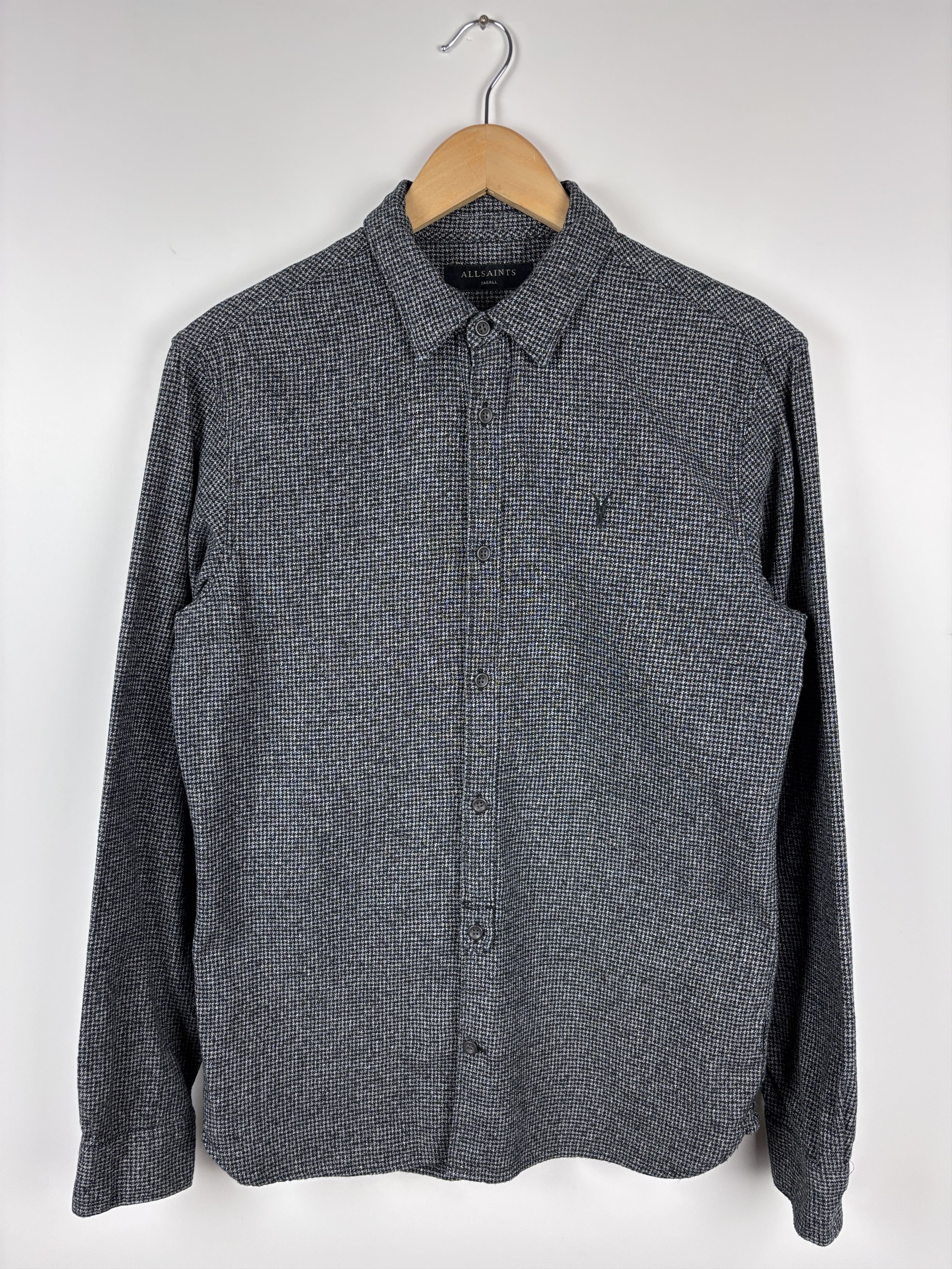 Allsaints All Saints Blackshear LS Button Up Long Sleeve Shirt Gray S Size US S / EU 44-46 / 1 - 1 Thumbnail