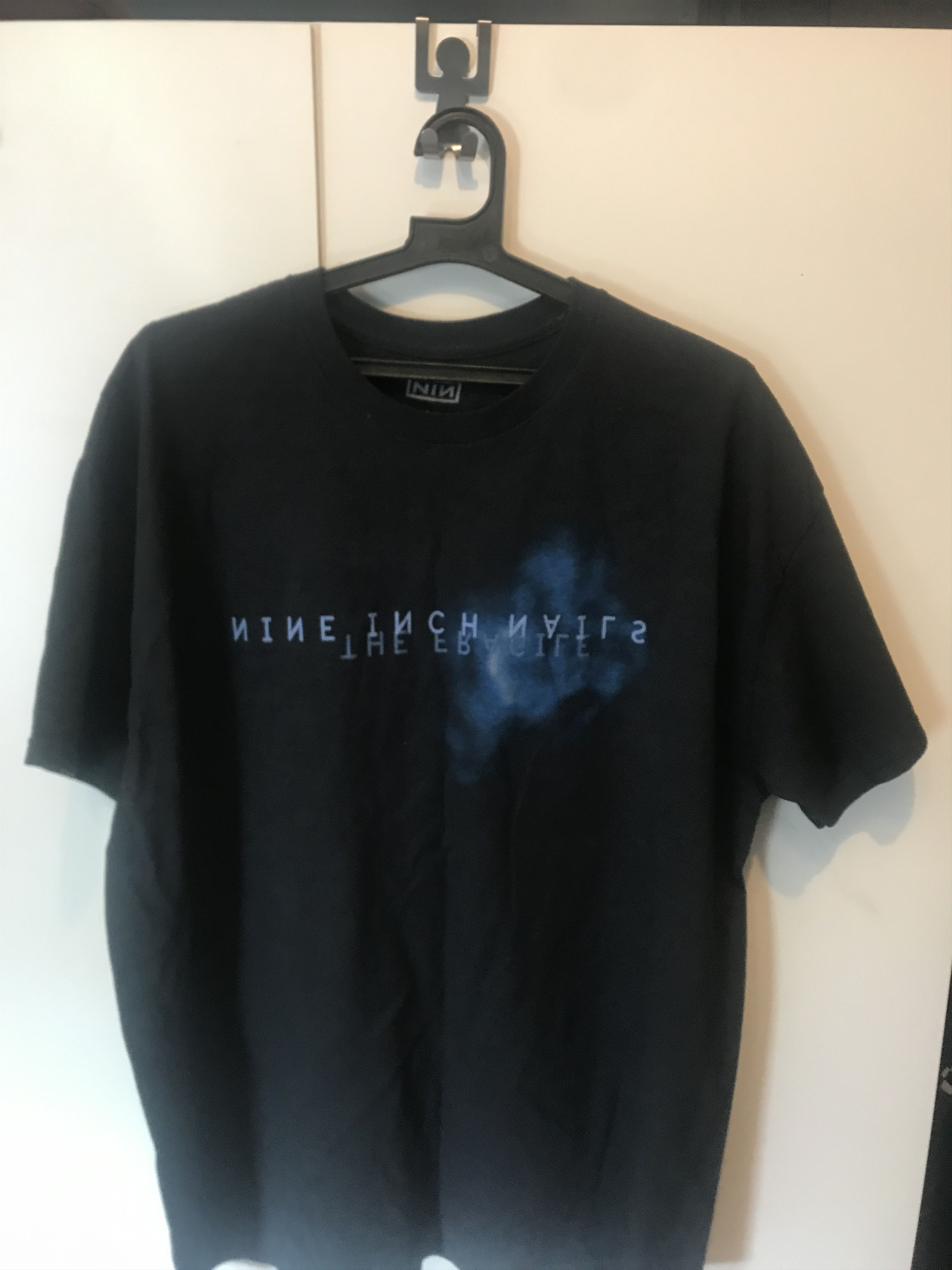 Band Tees Nine inch nails the fragile Blue Blur t-shirt Size L 