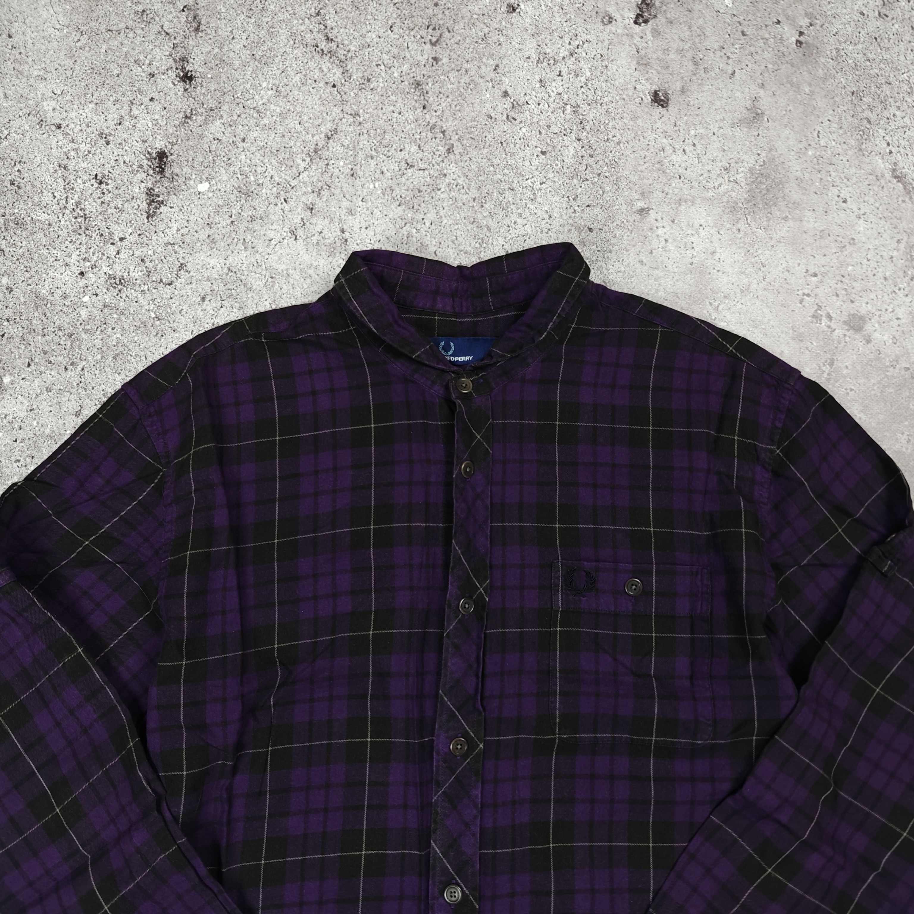 Fred Perry Fred Perry Shirt Cotton Check Purple size L Size US L / EU 52-54 / 3 - 2 Thumbnail