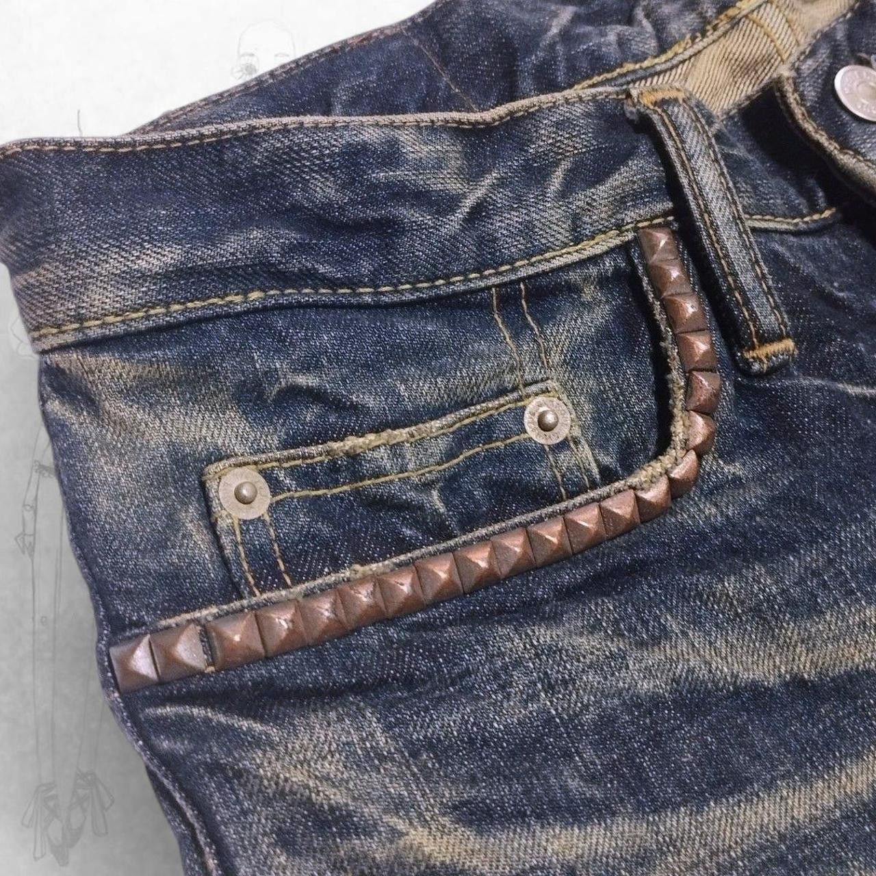 Hysteric Glamour Hysteric Glamour studded denim shorts Size 25" / US 0 / IT 36 - 3 Thumbnail