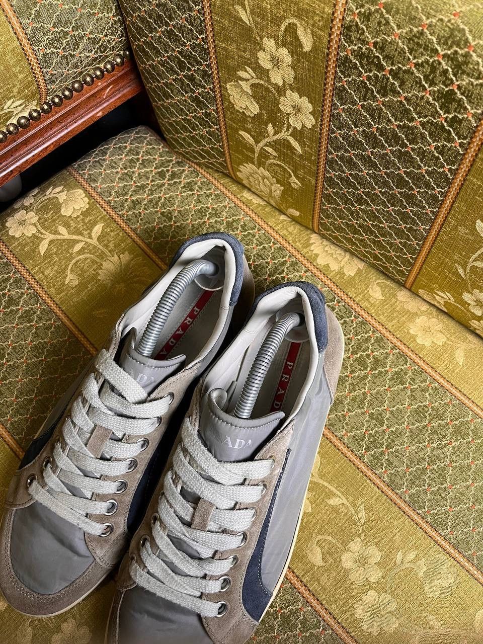 Prada × Vintage Vintage Prada Red Tab Low Top Leather Sneakers EUR 41 Size US 8 / EU 41 - 9 Thumbnail
