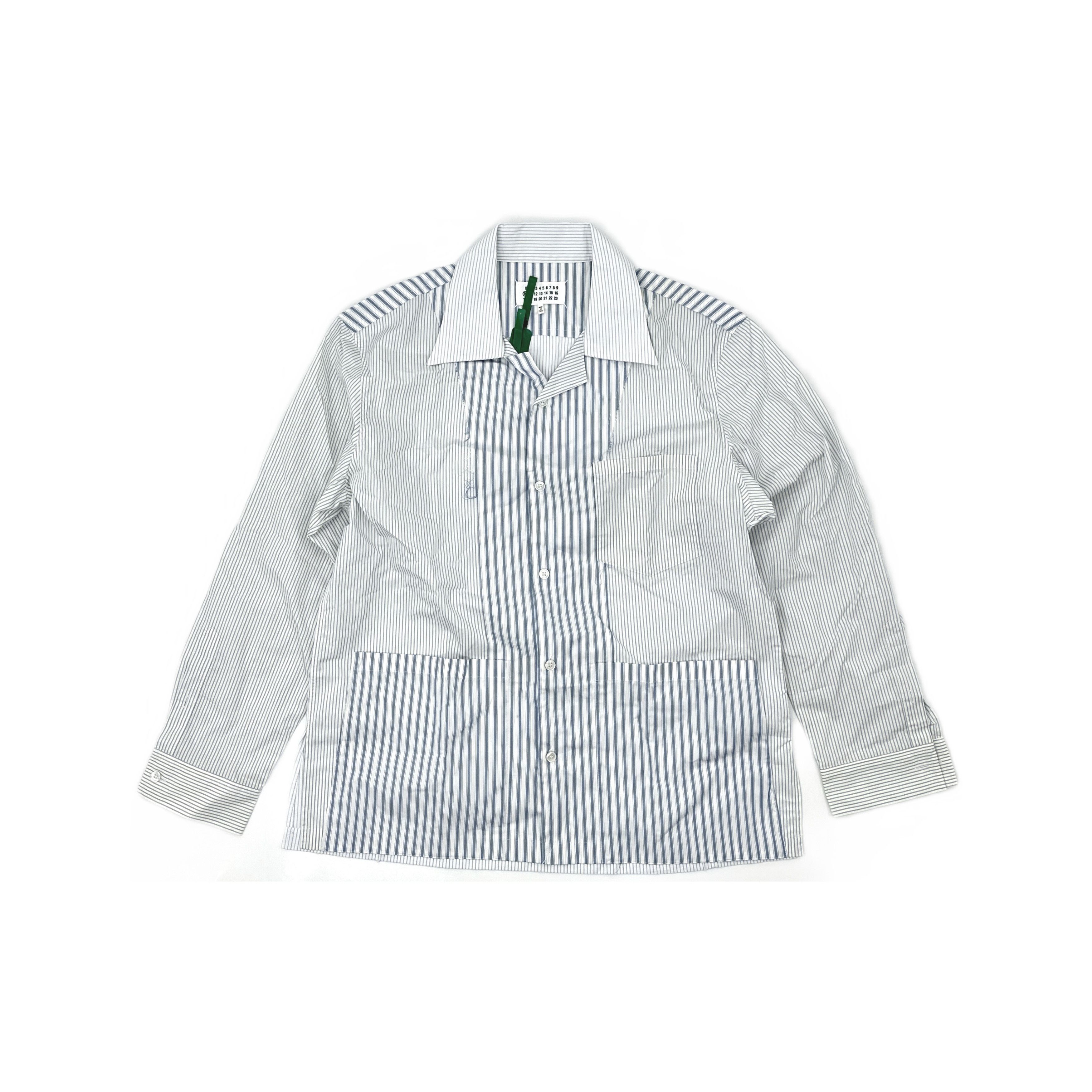 Maison Margiela Maison Margiela Striped Button Up Shirt Size 50 Size US M / EU 48-50 / 2 - 1 Thumbnail