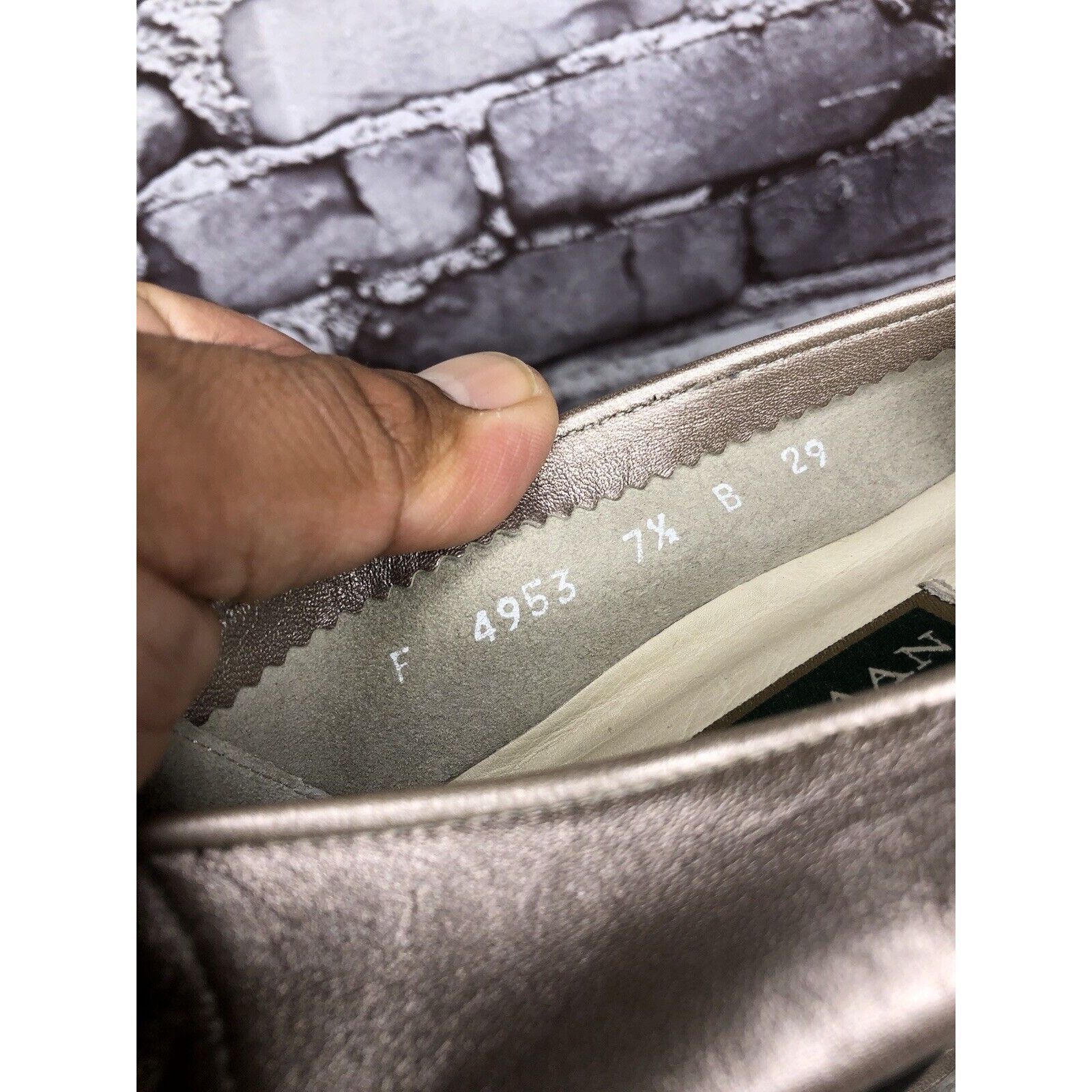 Cole Haan Cole Haan Pewter Silver Leather Slip On Loafer Flats Women S Size US 7.5 / IT 37.5 - 9 Thumbnail