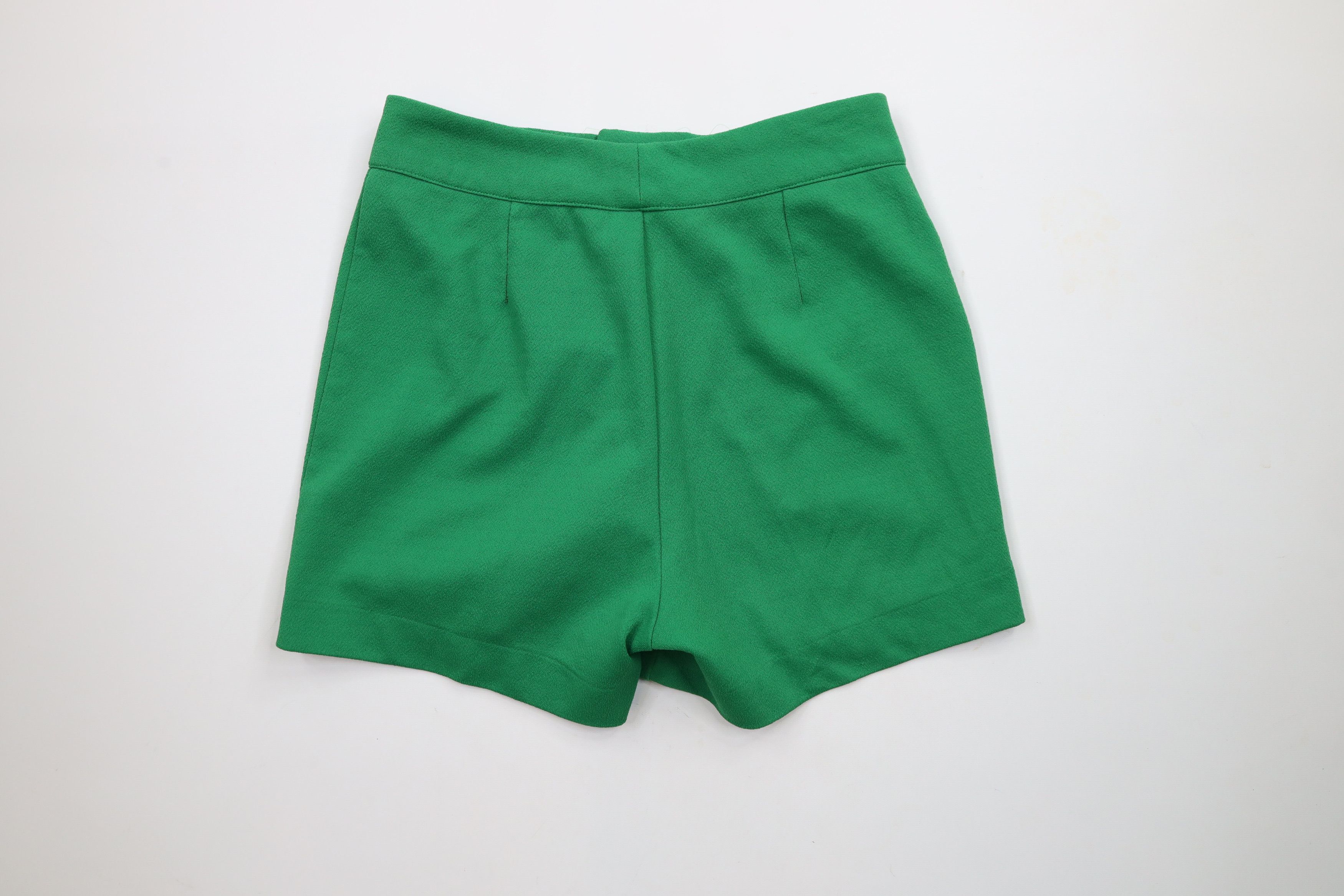 Vintage Vintage 60s 70s Streetwear Knit Buckle Belt Shorts Green USA Size 38" / US 16 / IT 52 - 7 Thumbnail