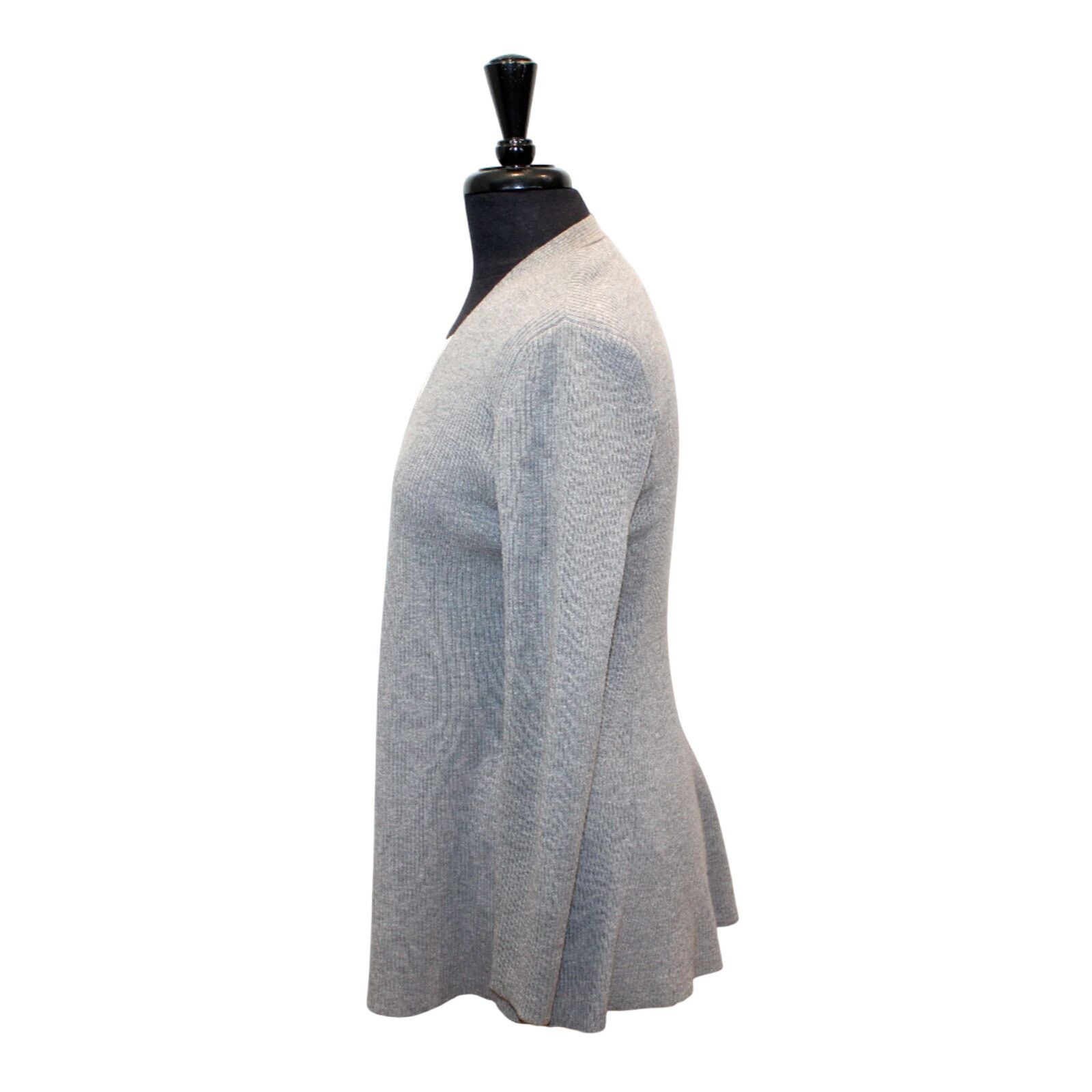 Eileen Fisher EILEEN FISHER Long Stretch Ribbed Knit Wool Cardigan Sz XXS Size XXS / US 00 / IT 34 - 2 Thumbnail
