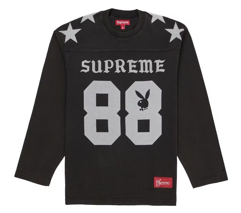 Supreme Supreme split S/S Football top (green) (S) | Grailed