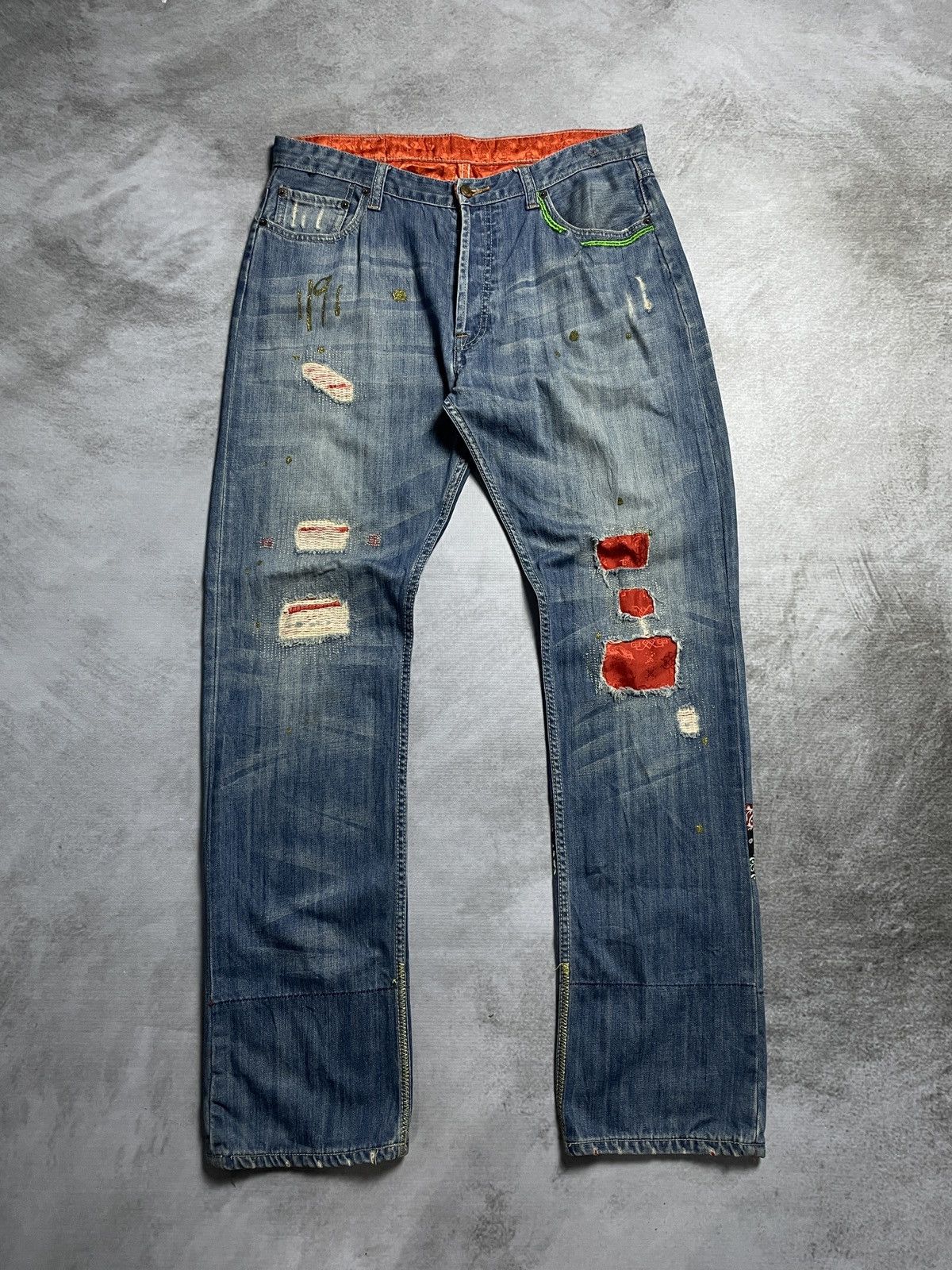 CLOT × Levi's Clot X Levi’s 501 Crash Patch Denim Pants Size US 36 / EU 52 - 1 Thumbnail