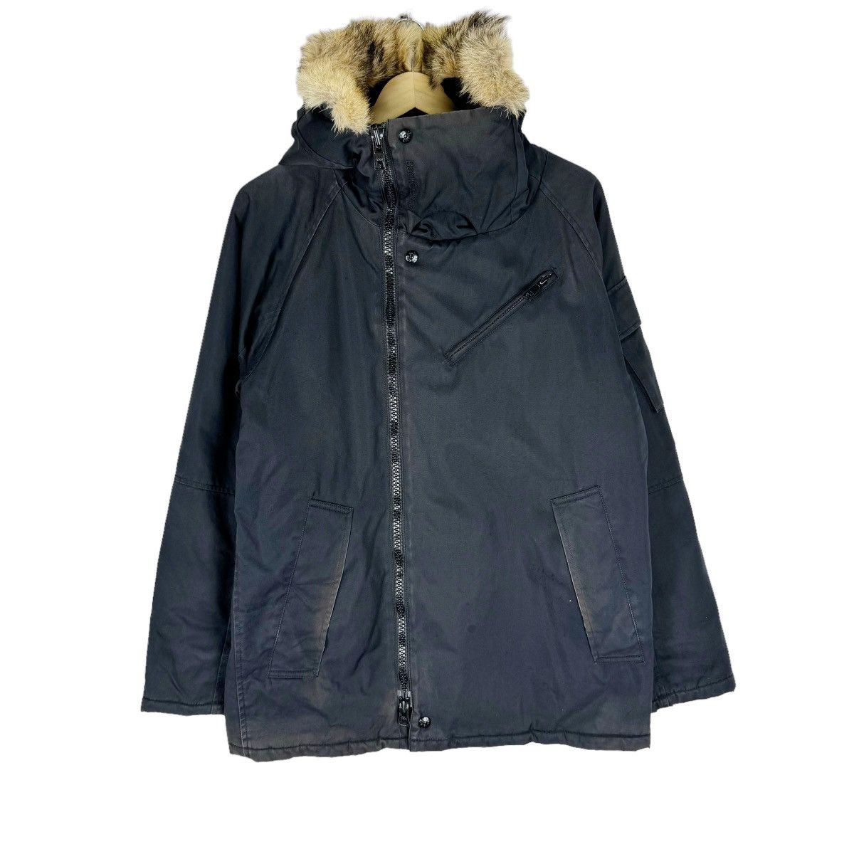 If Six Was Nine ❄️BACK CHANNEL FUR HOODIE DOWN ZIPPER JACKET Size US L / EU 52-54 / 3 - 3 Thumbnail