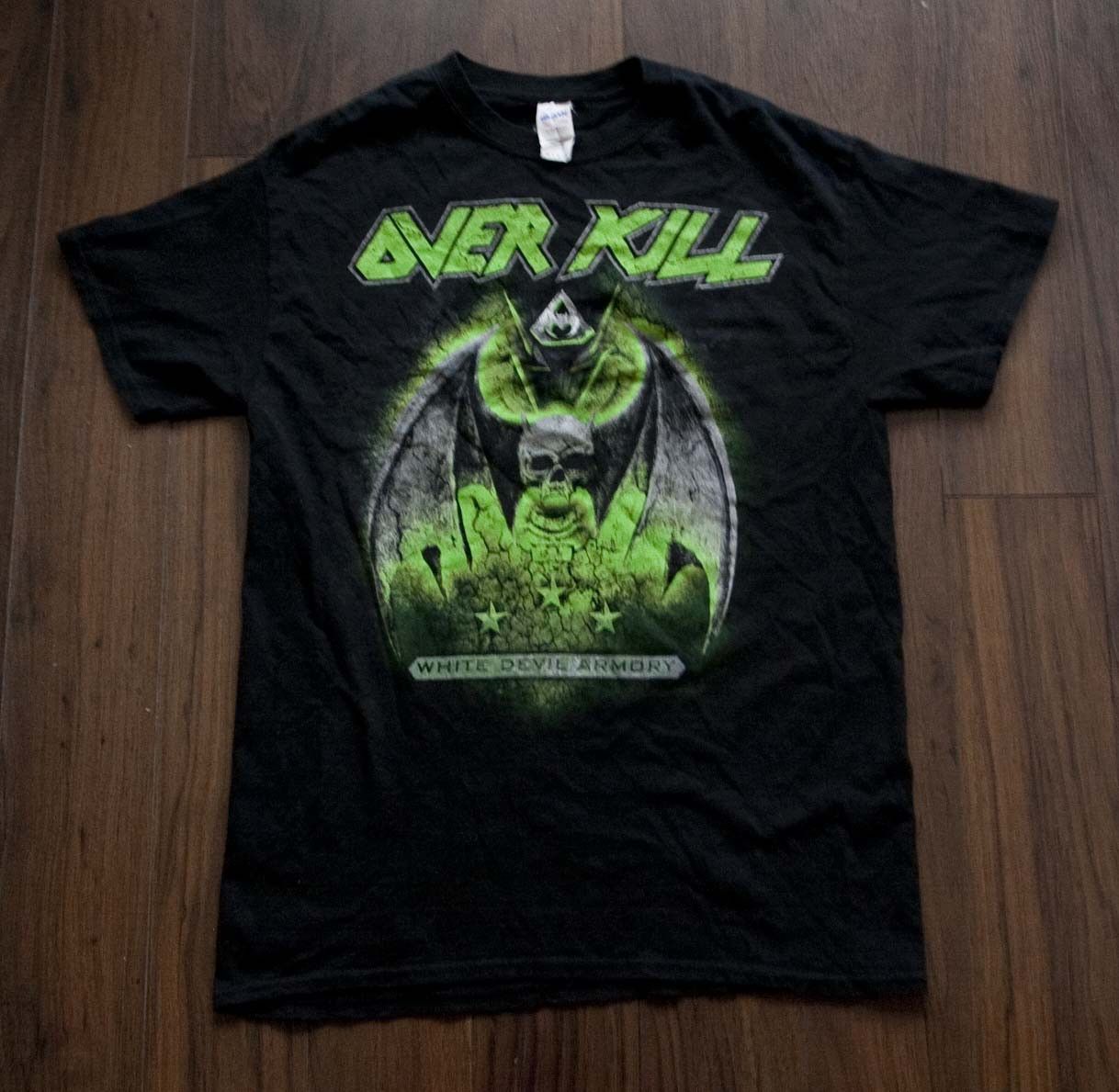 Band Tees OverKill T Shirt White Devil Armory 2014 Tour Size M Size US M / EU 48-50 / 2 - 1 Thumbnail