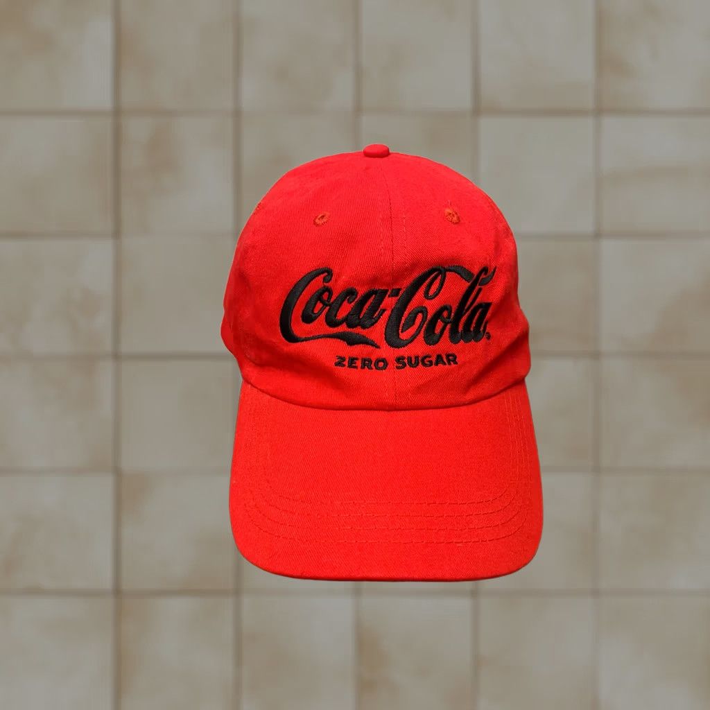 Vintage Coca-Cola Red Baseball Cap Adjustable Hat Men Embroidered Logo Cotton Summer Casual Classic Size ONE SIZE - 1 Thumbnail