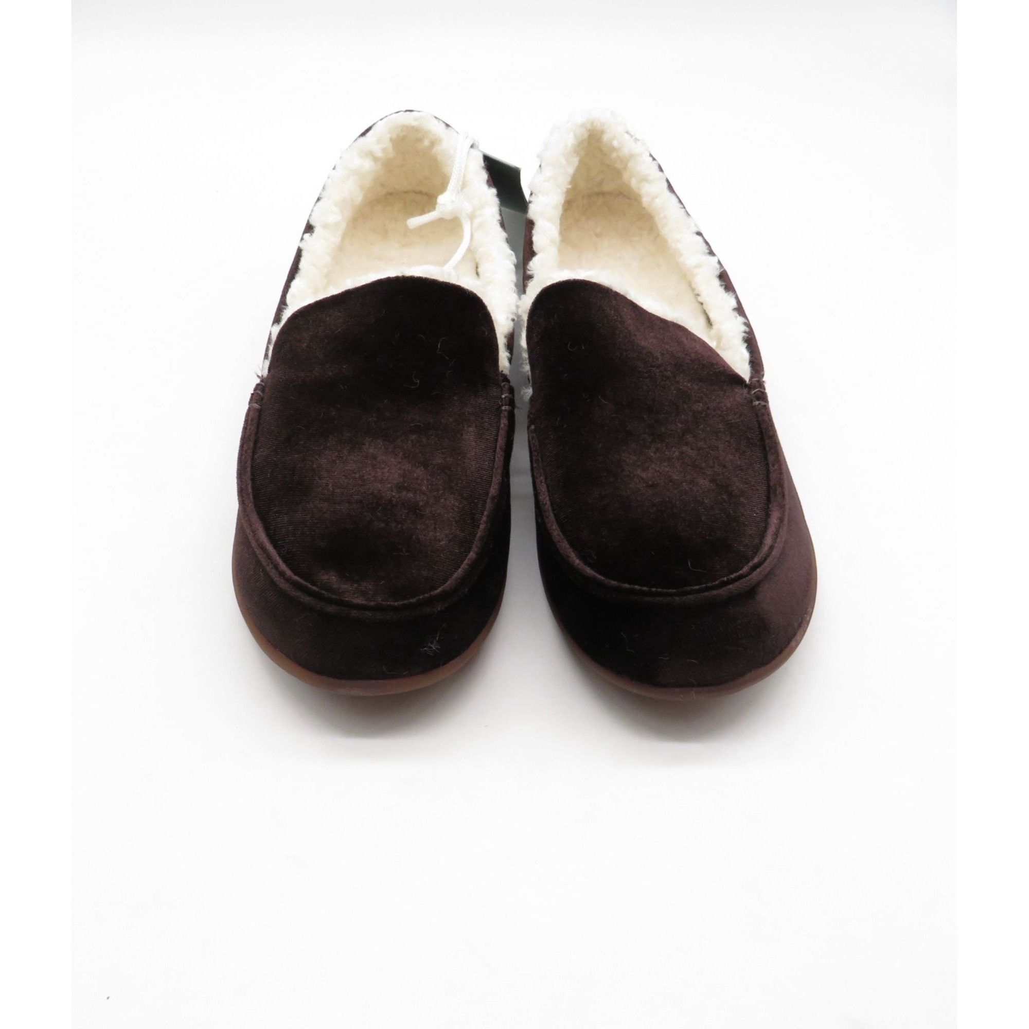Other Waco Waverly Women's Velvet Moccasin Slippers Java Sherpa Li Size US 8 / IT 38 - 3 Thumbnail