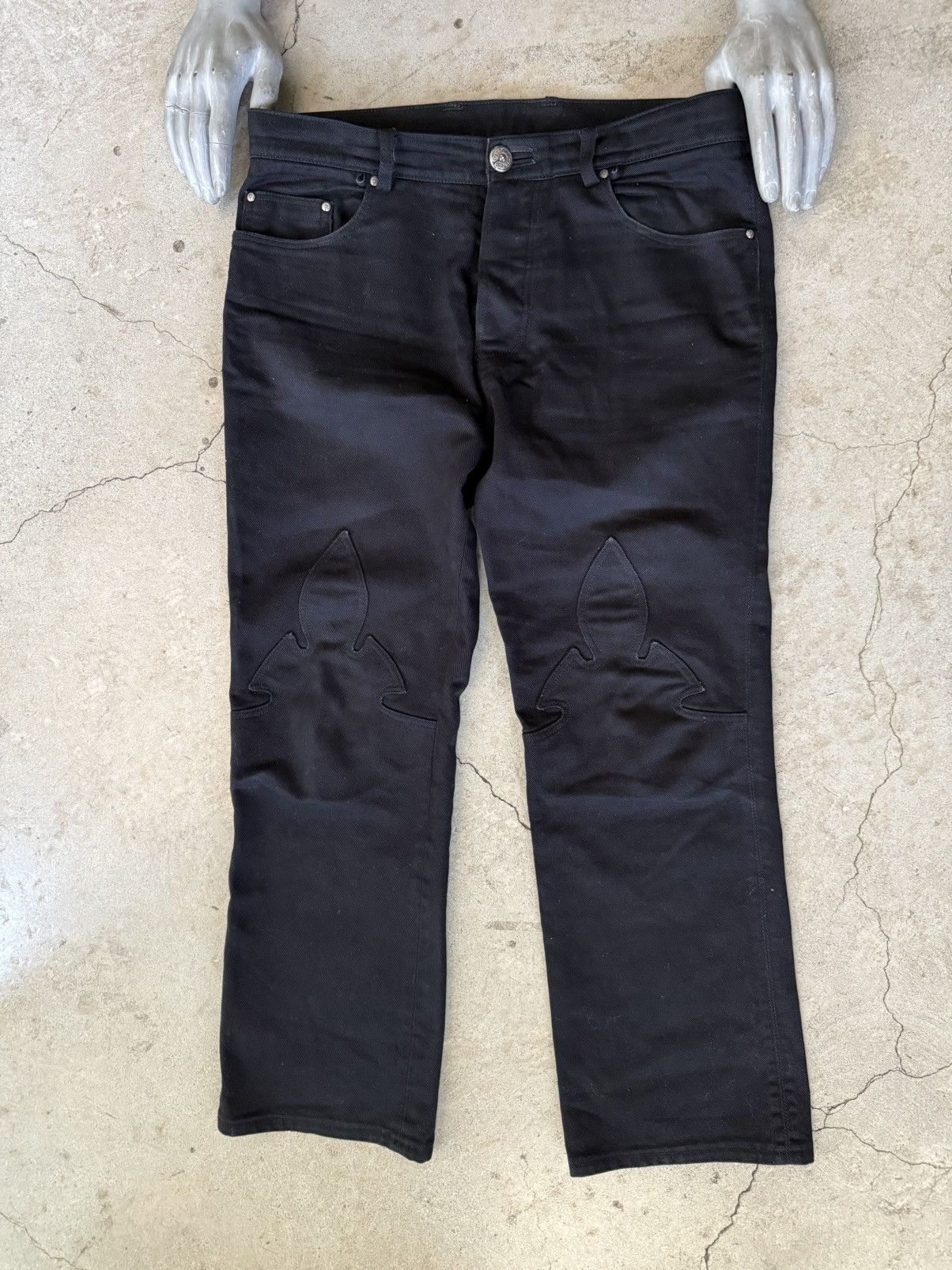 Chrome Hearts Chrome Hearts Flare Knee Denim Jeans | Grailed