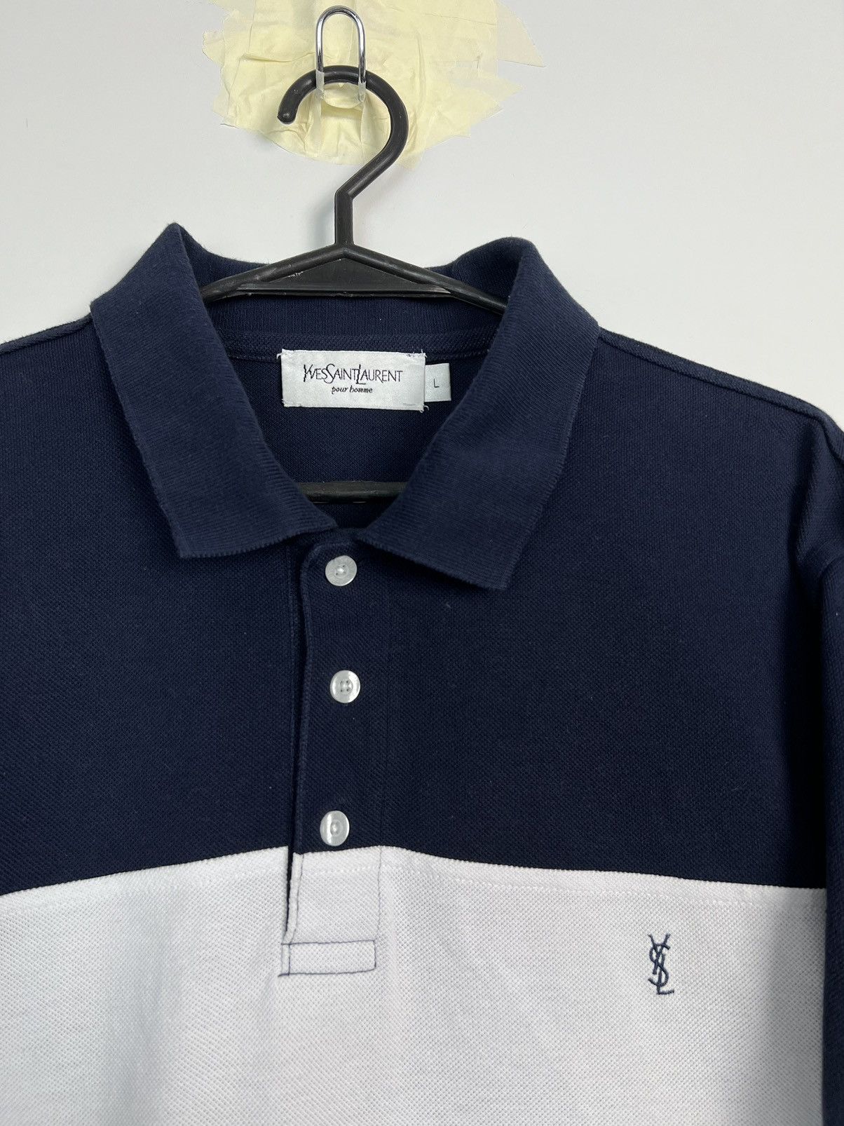 Yves Saint Laurent Polo Shirt Yves Saint Laurent YSL Small Logo Size US L / EU 52-54 / 3 - 2 Thumbnail