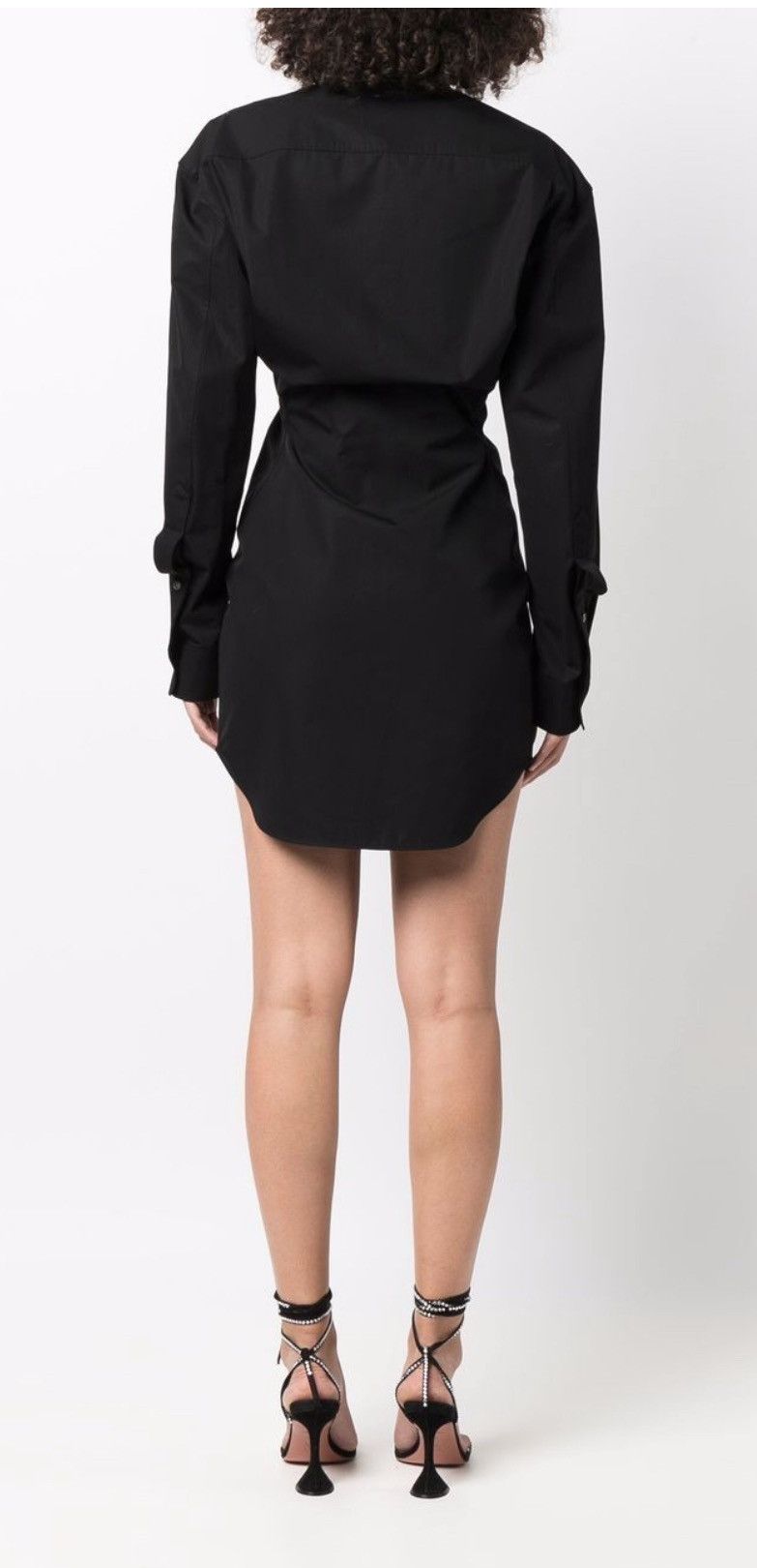 Alexander Wang Alexander Wang Long-Sleeve Cotton Shirtdress in Black Size M / US 6-8 / IT 42-44 - 3 Thumbnail