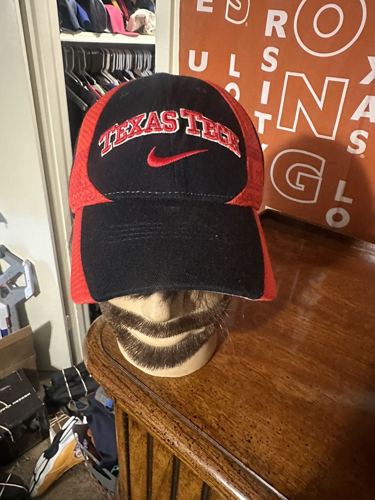 NCAA × Nike × Vintage Vintage NCAA Nike Texas Tech Red Raiders hat 00s Size ONE SIZE - 2 Thumbnail