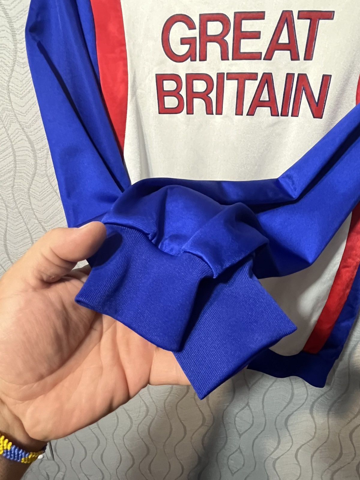 Nike × Vintage Vintage 80s Nike Atletics Track Jacket Team Great Britain Size US M / EU 48-50 / 2 - 9 Thumbnail