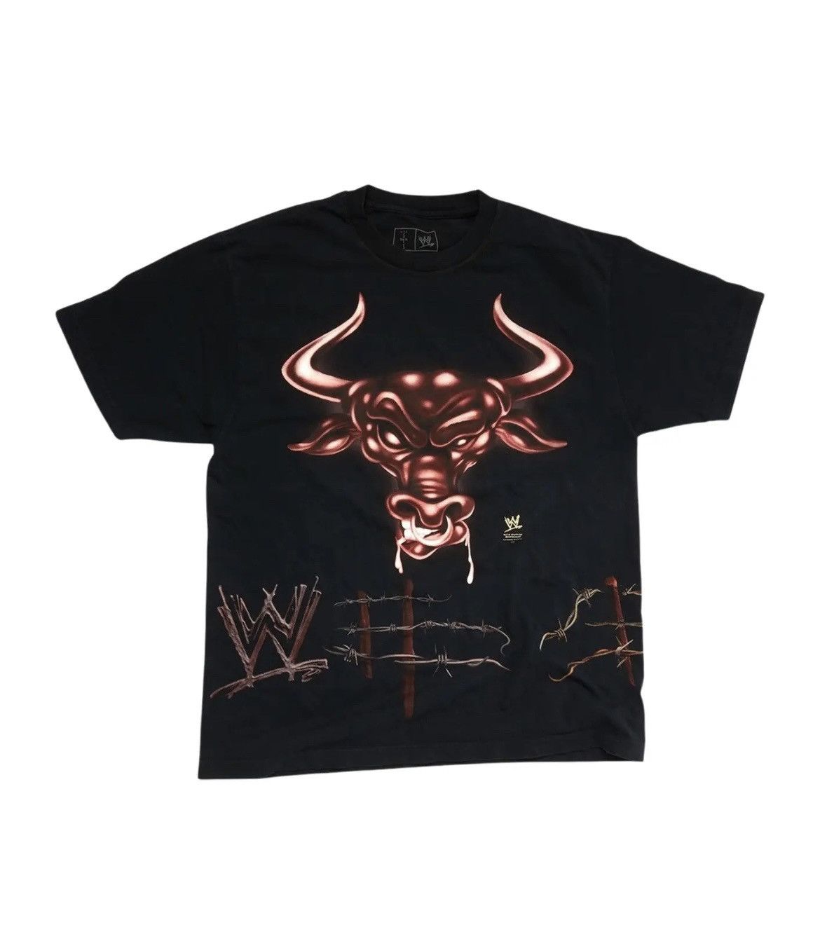 Cactus Plant Flea Market × Travis Scott Travis Scott CJ x WWE Know Your Role The Rock Tee Size US L / EU 52-54 / 3 - 3 Thumbnail