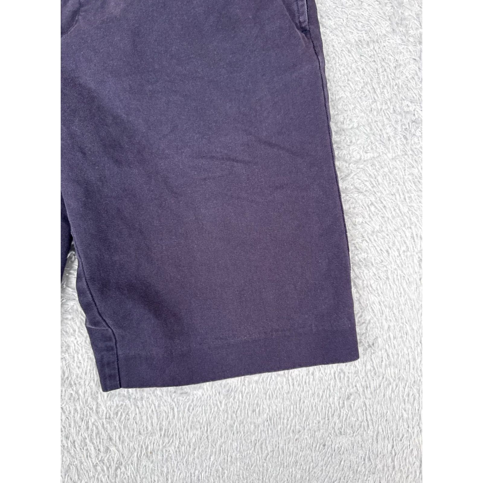 Polo Ralph Lauren VINTAGE Ralph Lauren Sport Shorts Womens 6 Denim Chino 100% Cotton Purple 30x11 Moderate Fit Womens Size 28" / US 6 / IT 42 - 2 Thumbnail