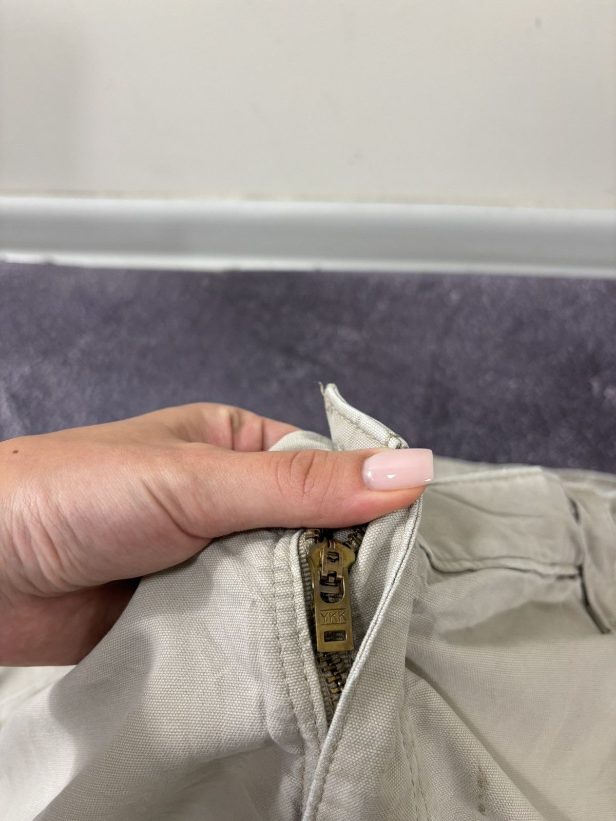 Carhartt Vintage Carhartt Original Dungaree Fit Beige Baggy Pants Size US 42 / EU 58 - 16 Thumbnail