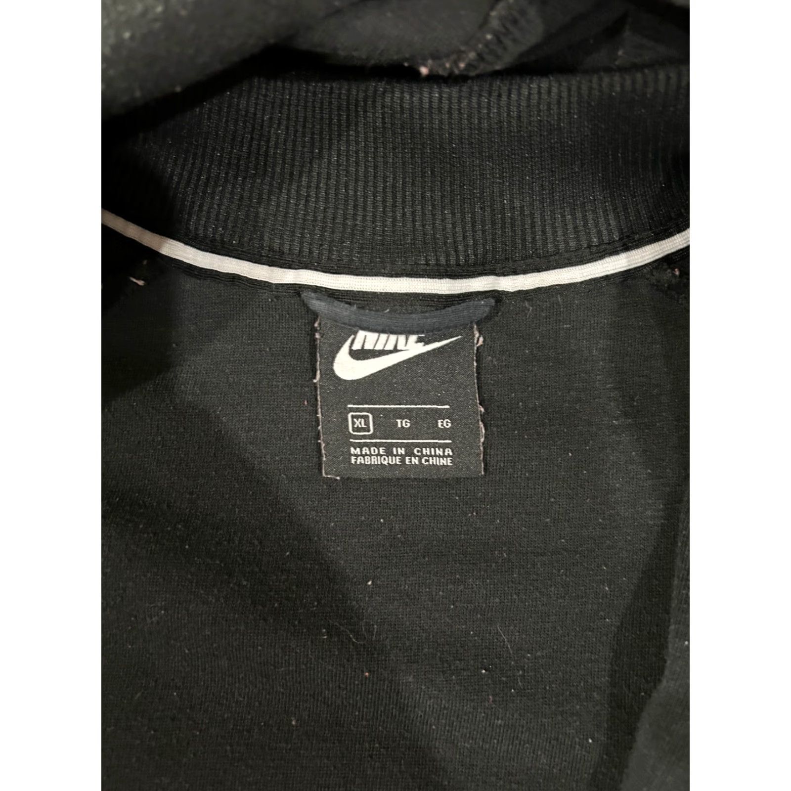 Nike Nike track jacket Mens XL Black athletic zip up striped logo swoosh hoodie Size XL / US 12-14 / IT 48-50 - 4 Thumbnail