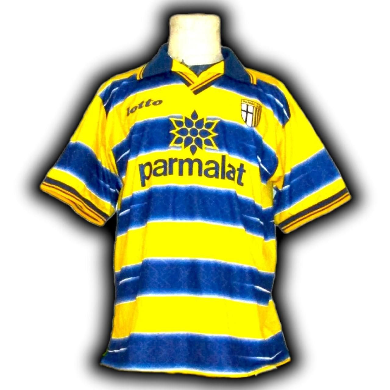 Lotto Sport Fc Parma 1998 1999 Home Shirt Jersey Size US XL / EU 56 / 4 - 3 Thumbnail