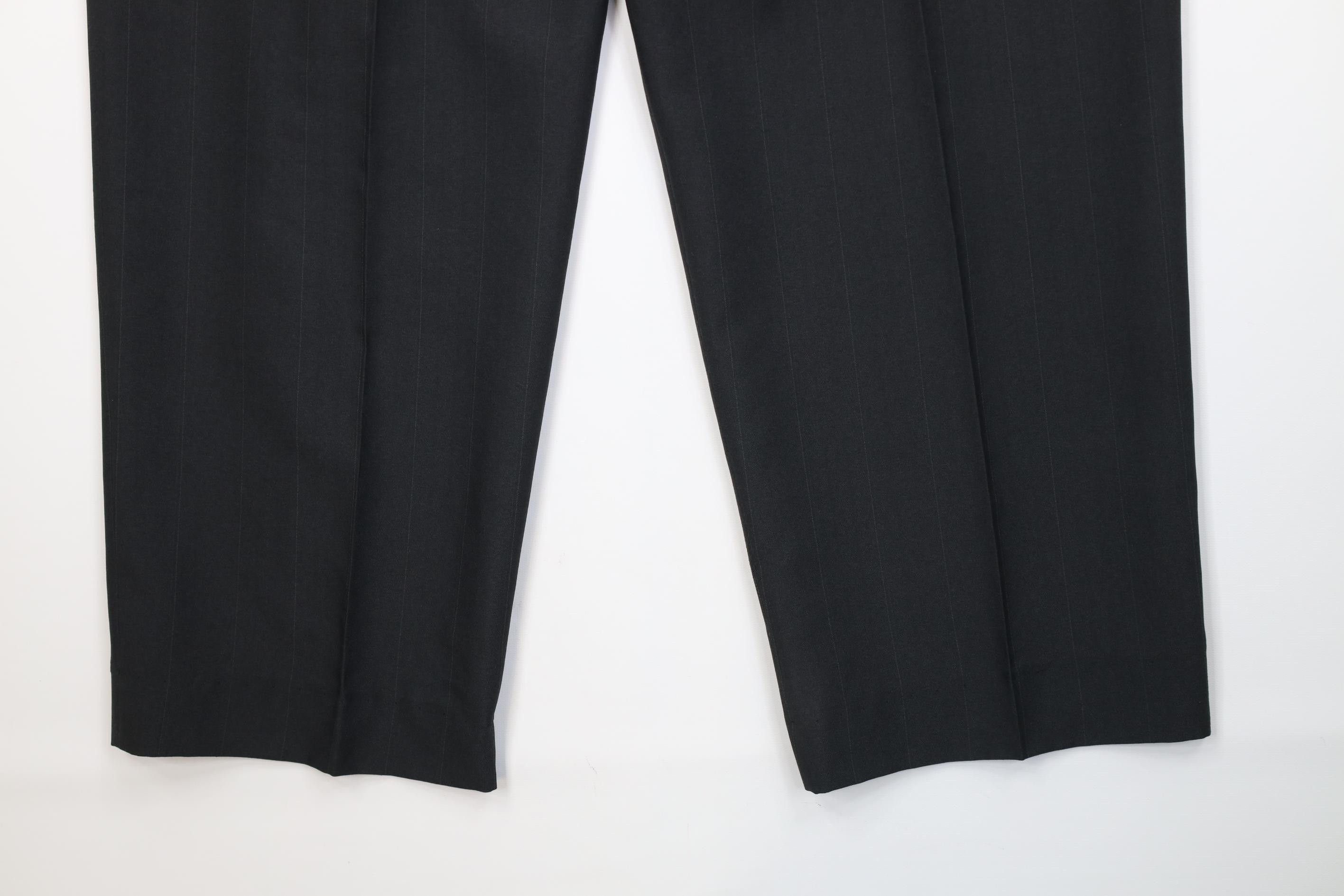Vintage Vintage 90s Streetwear Knit Wide Leg Chino Pants Dark Gray Size US 40 / EU 56 - 12 Thumbnail