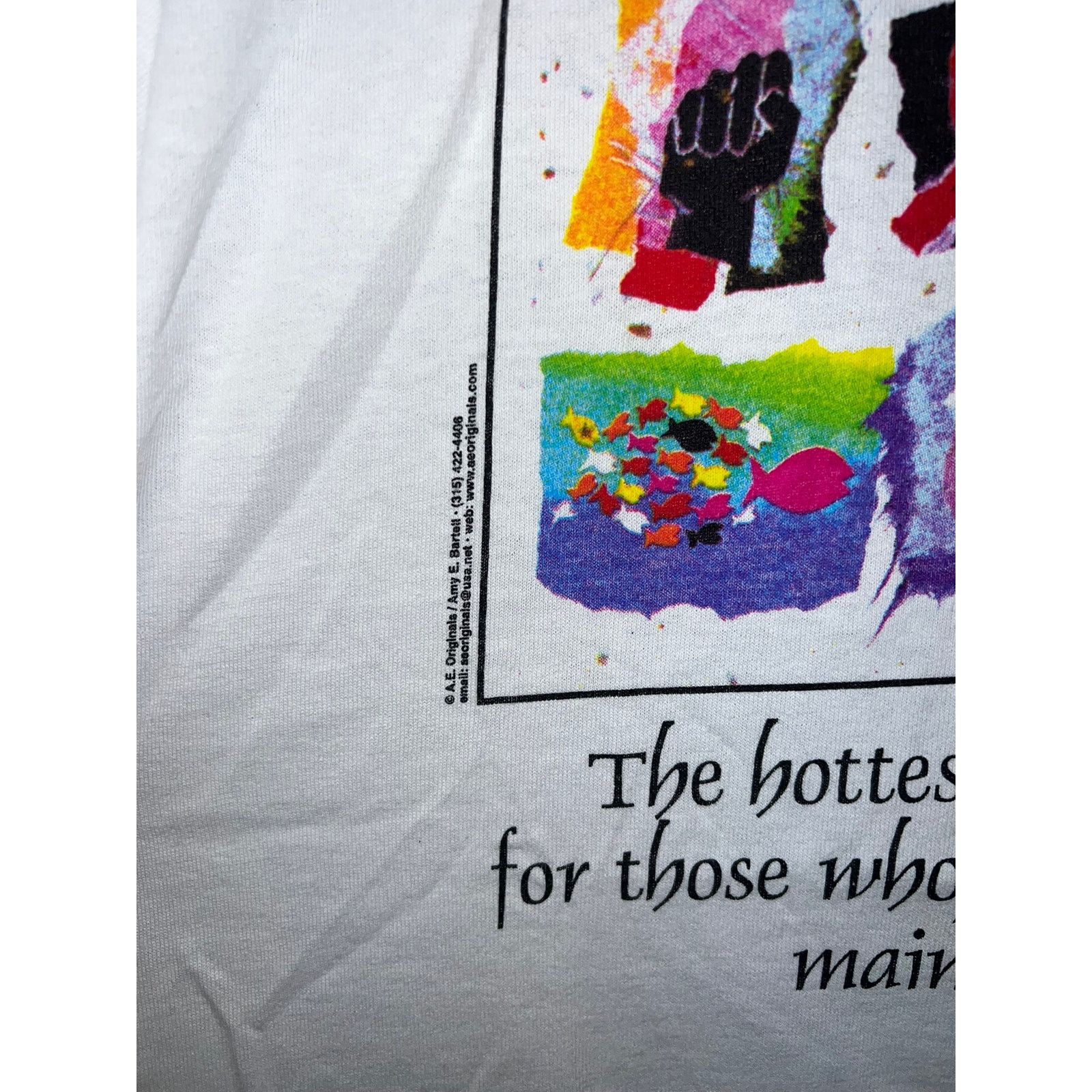 Gildan Vintage Dante Art Shirt Moral Crisis Artwork White Tee L Size US L / EU 52-54 / 3 - 6 Thumbnail