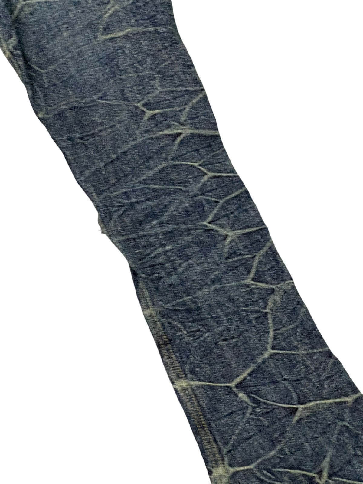 Japanese Brand Flare Jeans Brappers Honeycomb Distress Slim Low Rise 7🟦0 Size US 28 / EU 44 - 17 Thumbnail