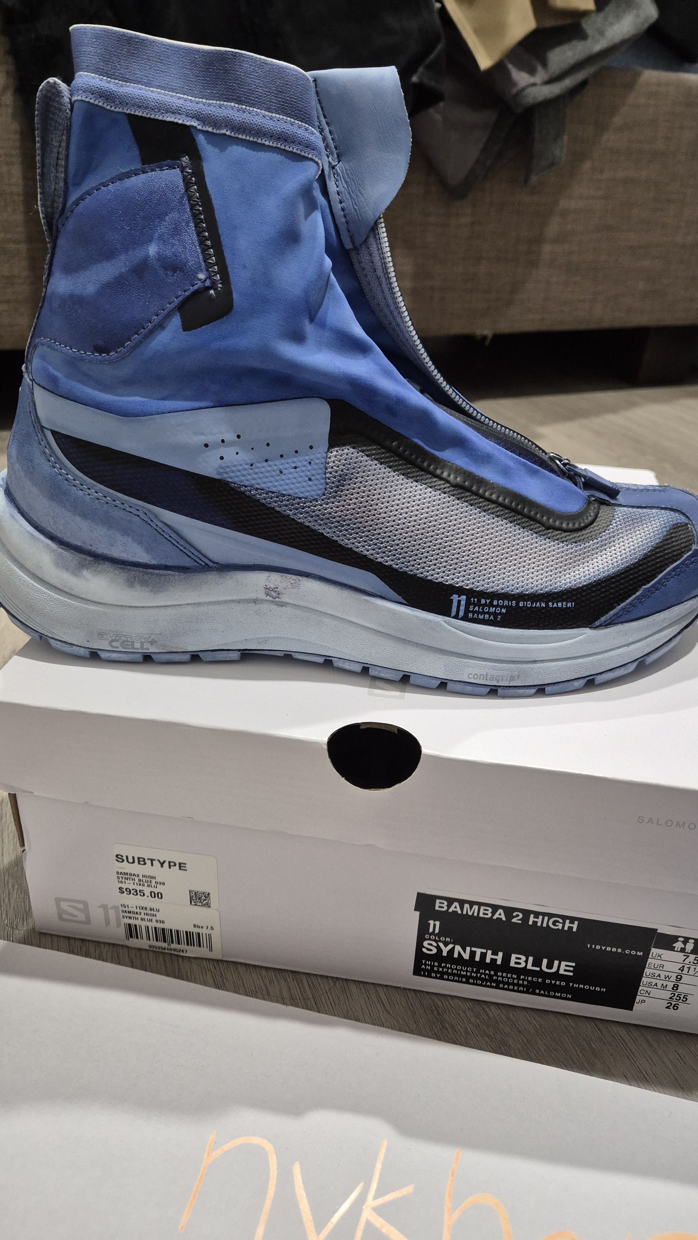 11 By Boris Bidjan Saberi × Salomon Bamba 2 Synth Blue Size US 8.5 / EU 41-42 - 1 Thumbnail