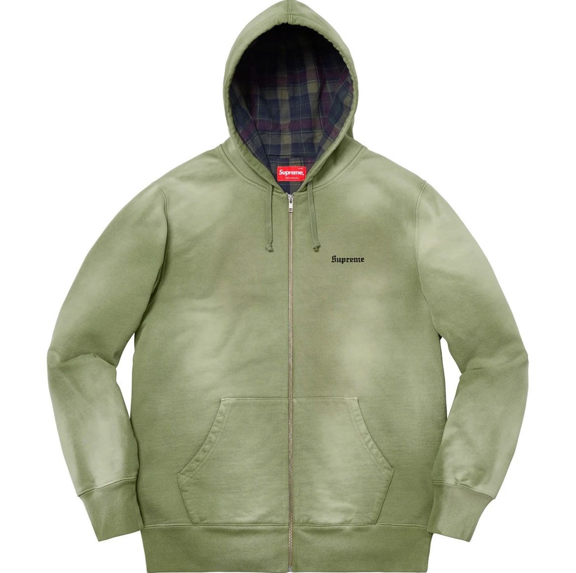 Supreme SUPREME BLEACHED ZIP UP SWEATSHIRT HOODIE Size US M / EU 48-50 / 2 - 9 Thumbnail