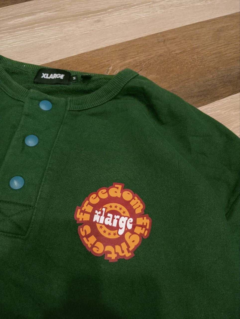 Xlarge VINTAGE XLARGE HALF BUTTON SWEATSHIRT - SIZE M Size US M / EU 48-50 / 2 - 4 Thumbnail