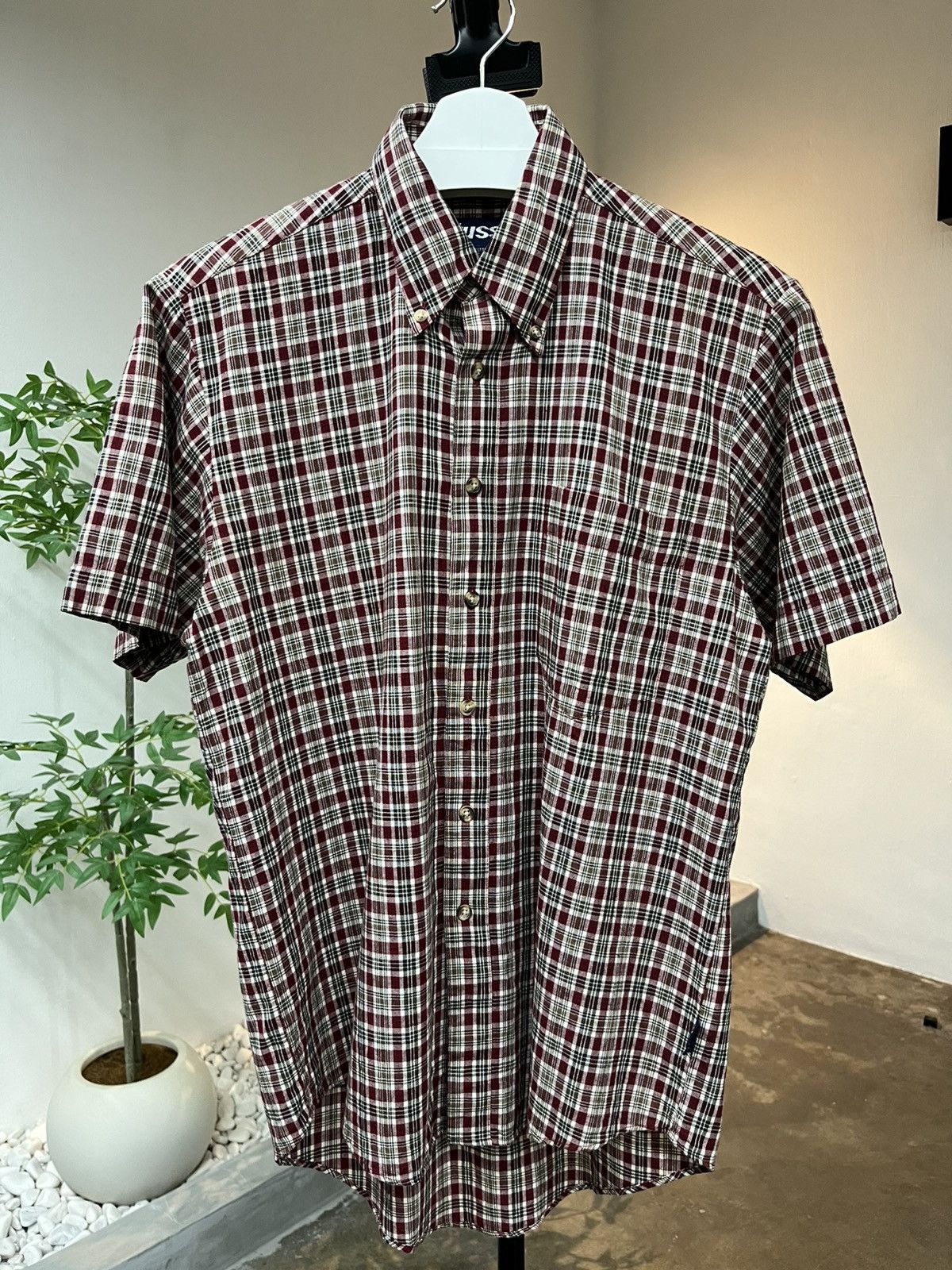 Stussy VINTAGE 90's STUSSY PLAID BUTTON UP SHIRT Size US S / EU 44-46 / 1 - 1 Thumbnail