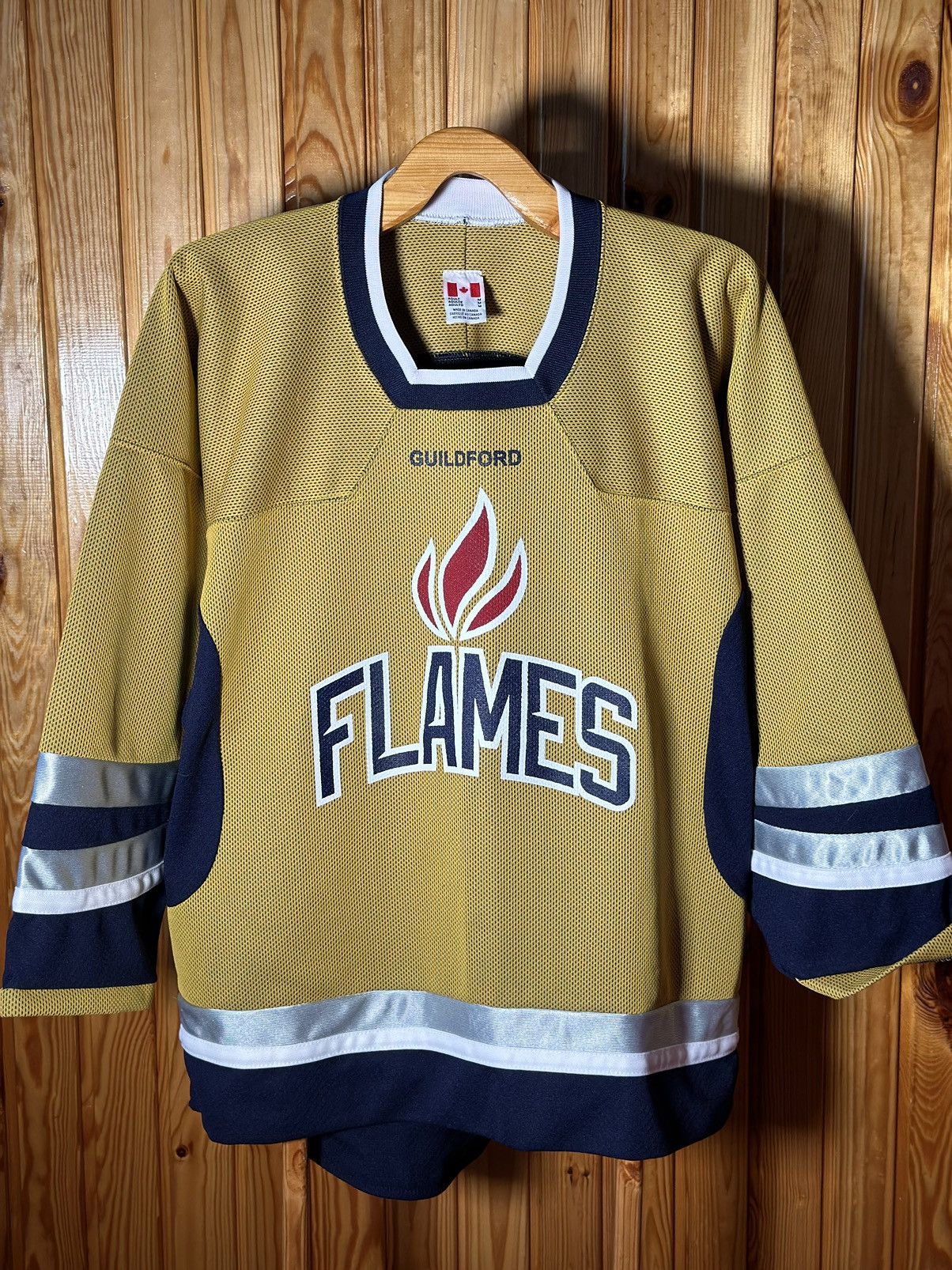 MLB × NHL Guildford Flames EIHL Hockey Jersey Size US M / EU 48-50 / 2 - 3 Thumbnail