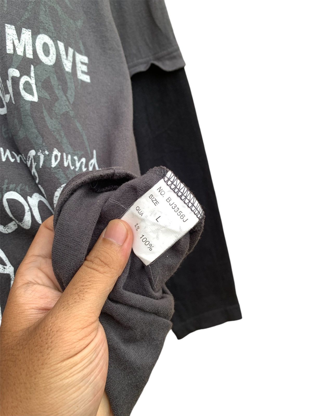 If Six Was Nine × Japanese Brand × Le Grande Bleu (L.G.B.) Bad boy poem longsleeave Size US L / EU 52-54 / 3 - 7 Thumbnail