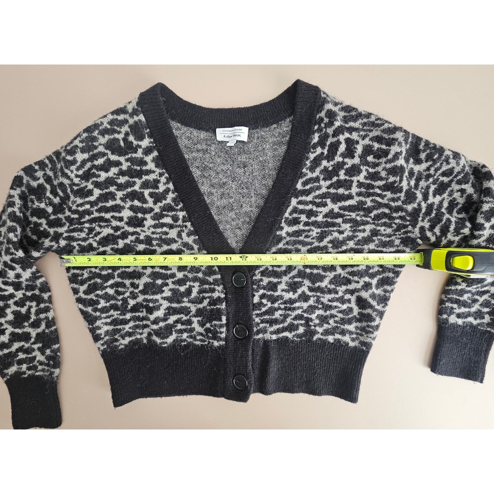 & Other Stories EUC & Other Stories Wool Alpaca Leopard Cardigan Sweater XS Size XS / US 0-2 / IT 36-38 - 4 Thumbnail