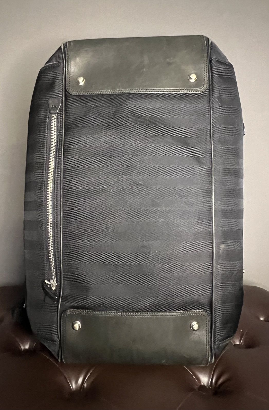Ghurka Ghurka black leather carry on travel duffle bag Size ONE SIZE - 7 Thumbnail