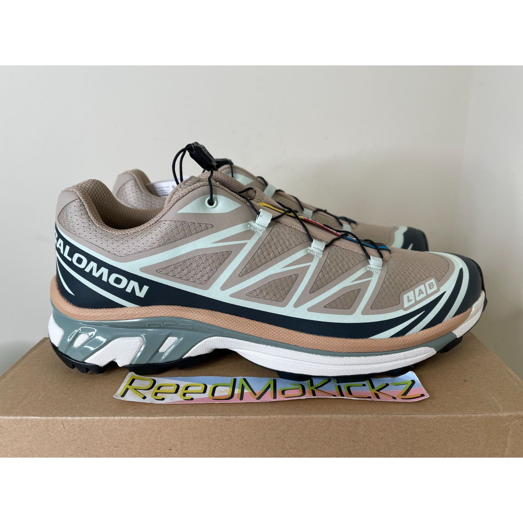 Salomon Salomon XT-6 Oxford Tan Carbon Aqua Mens 11.5us Size US 11.5 / EU 44-45 - 2 Thumbnail