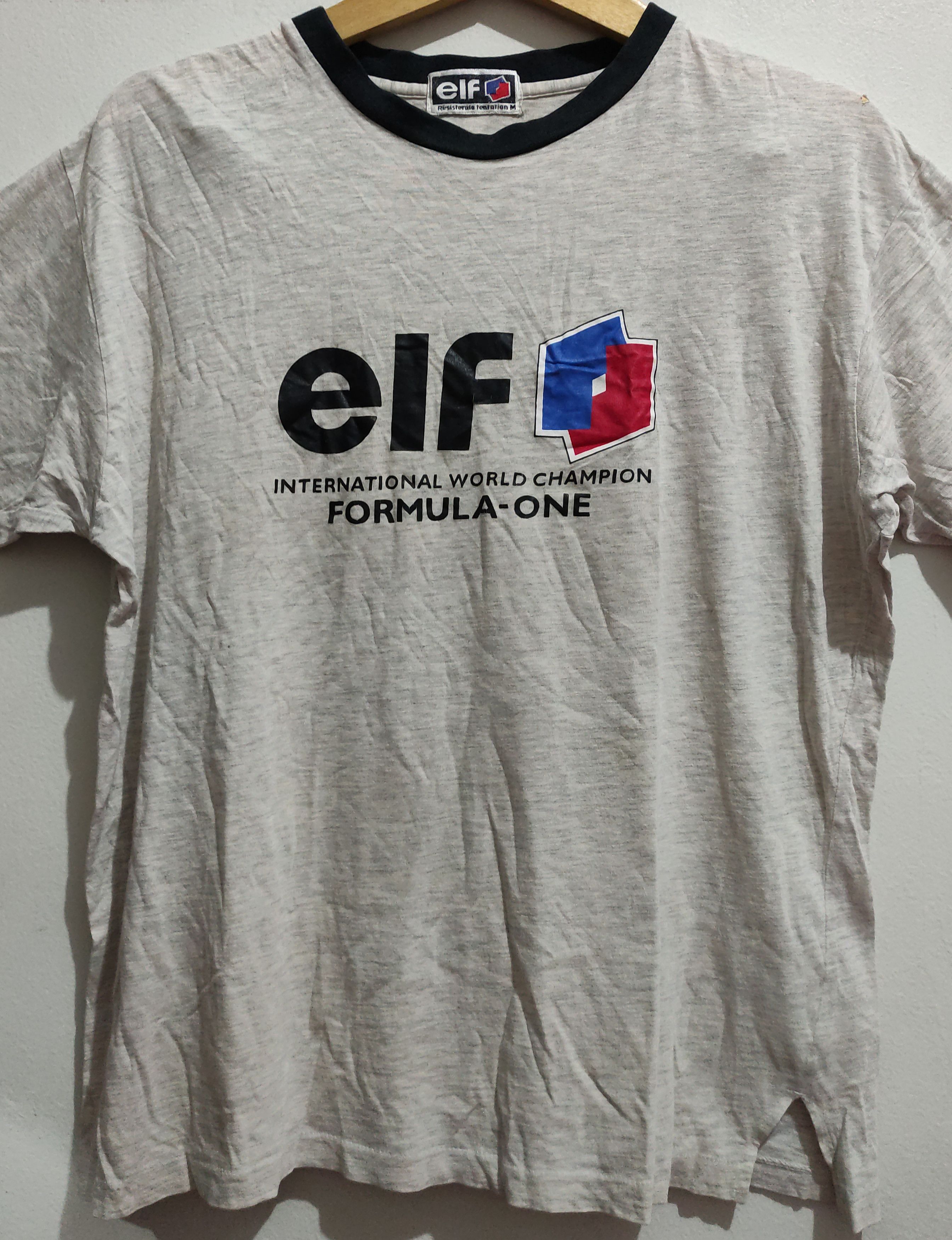 Formula 1 Vintage ELF Lubricant Formula one Ringer T-shirt Size US M / EU 48-50 / 2 - 13 Thumbnail